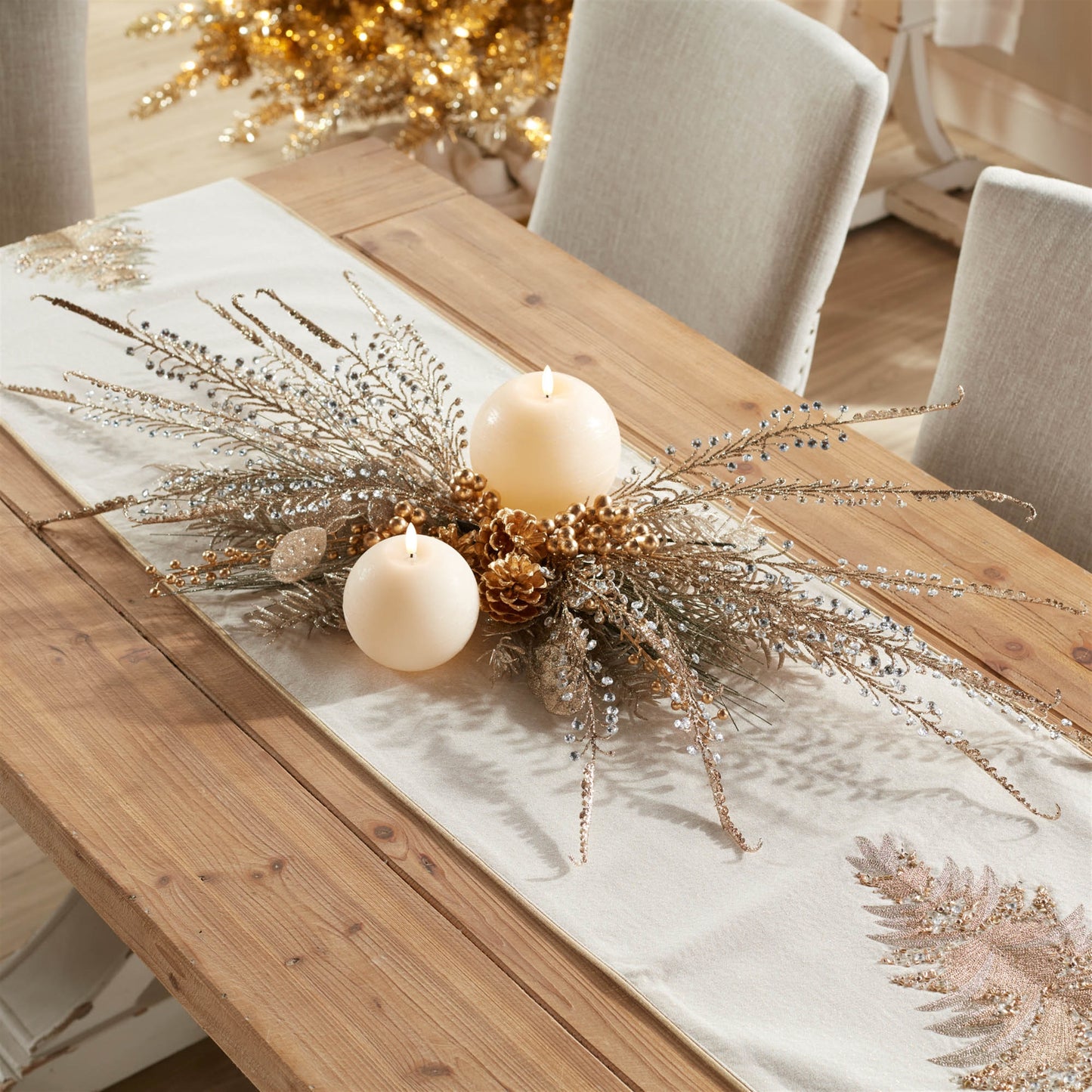 Beaded Fern Spray (Set of 2)