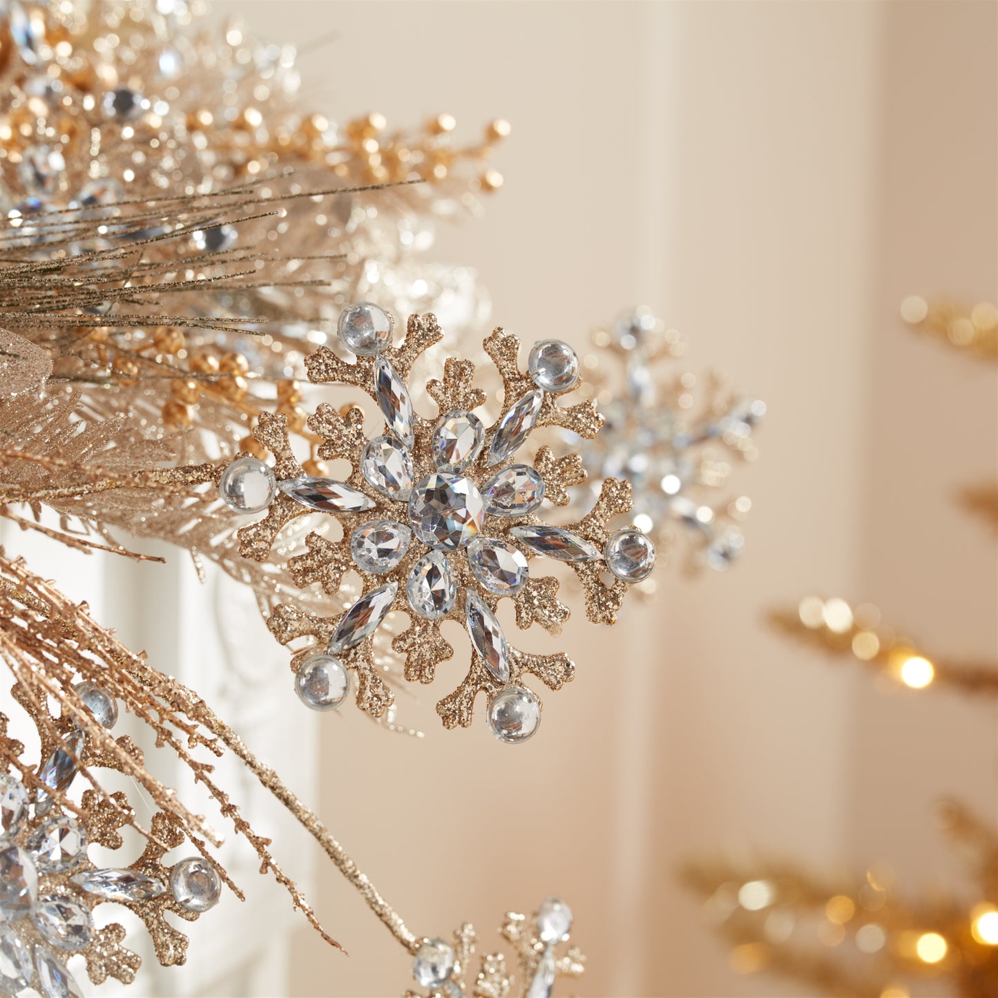 Jeweled Snowflake Spray (Set of 2)