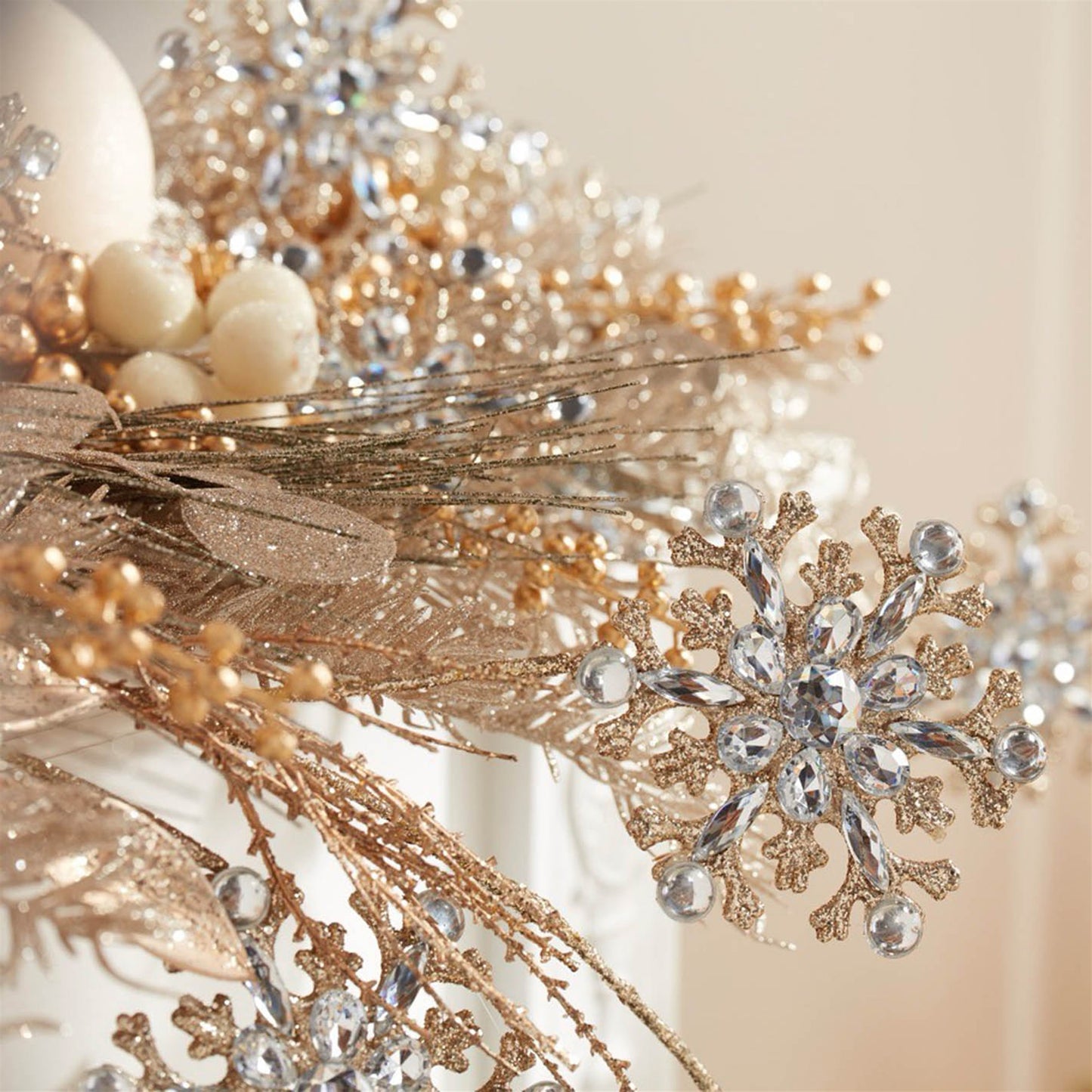 Jeweled Snowflake Spray (Set of 2)