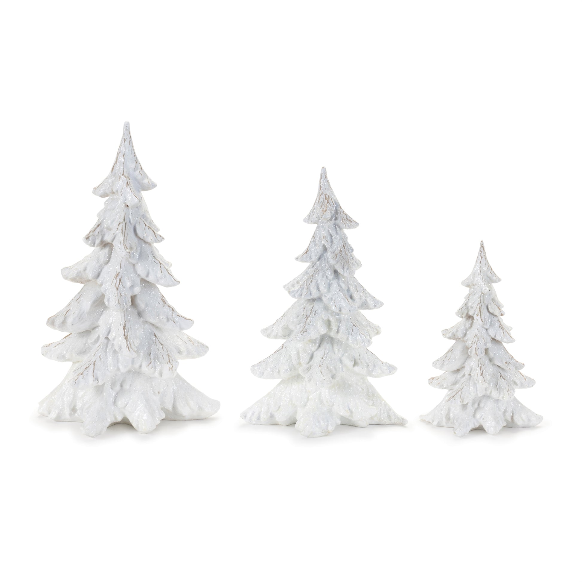 Glittered Pine Tree (Set of 3)