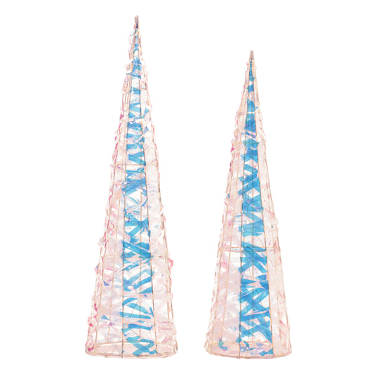 Iridescent LED Tree (Set of 2)