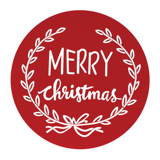 Cut Metal Merry Christmas Plaque 20"D