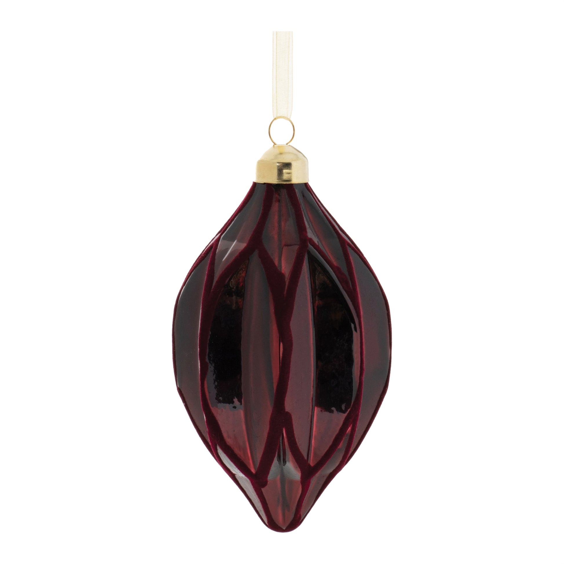 Velvet Glass Ornament (Set of 6)