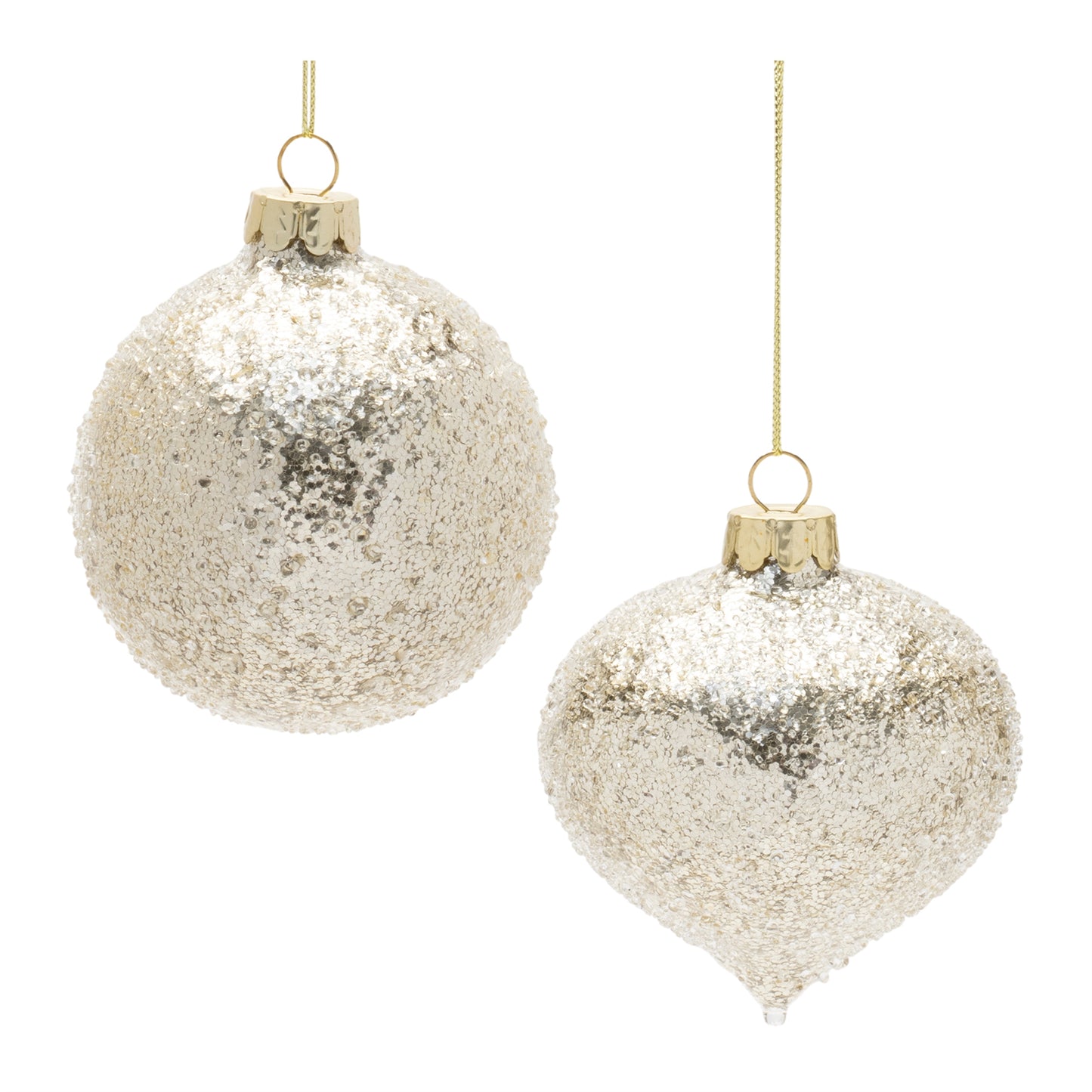 Beaded Glass Ornament (Set of 12)
