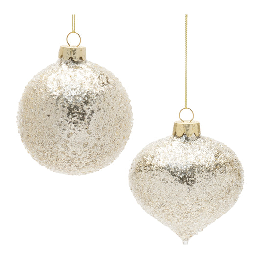 Beaded Glass Ornament (Set of 12)
