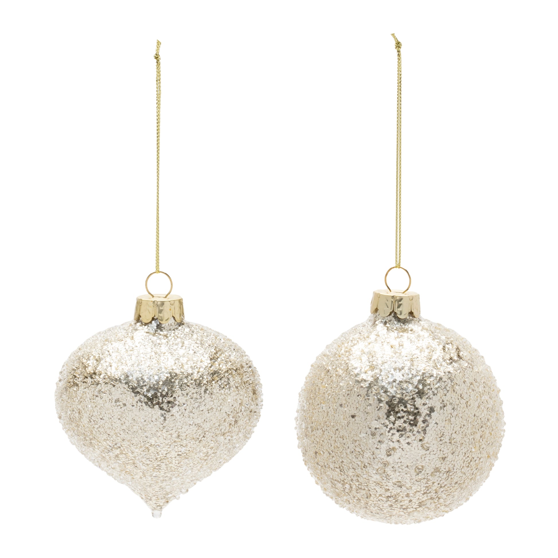 Beaded Glass Ornament (Set of 12)