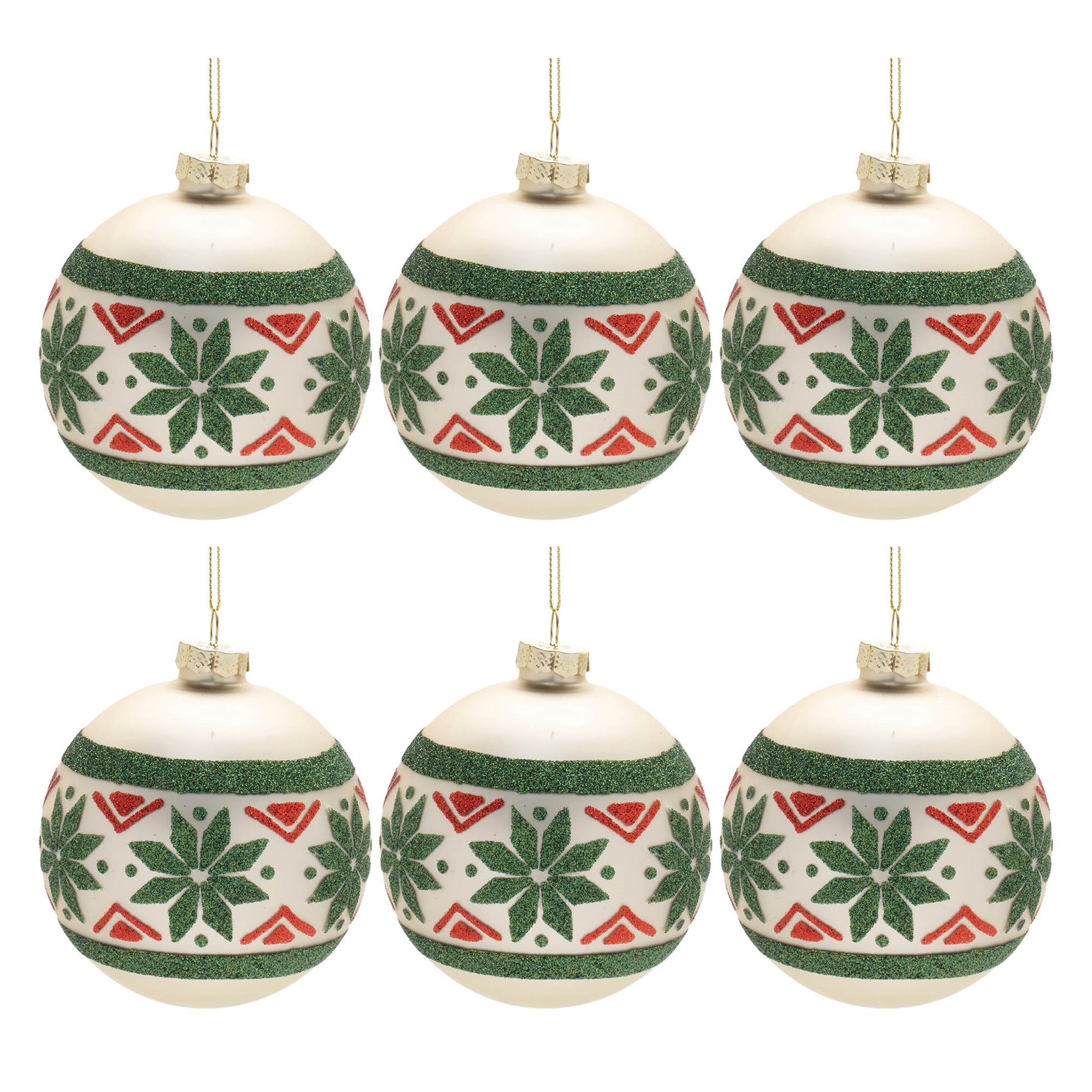 Nordic Glass Ball Ornament (Set of 6)