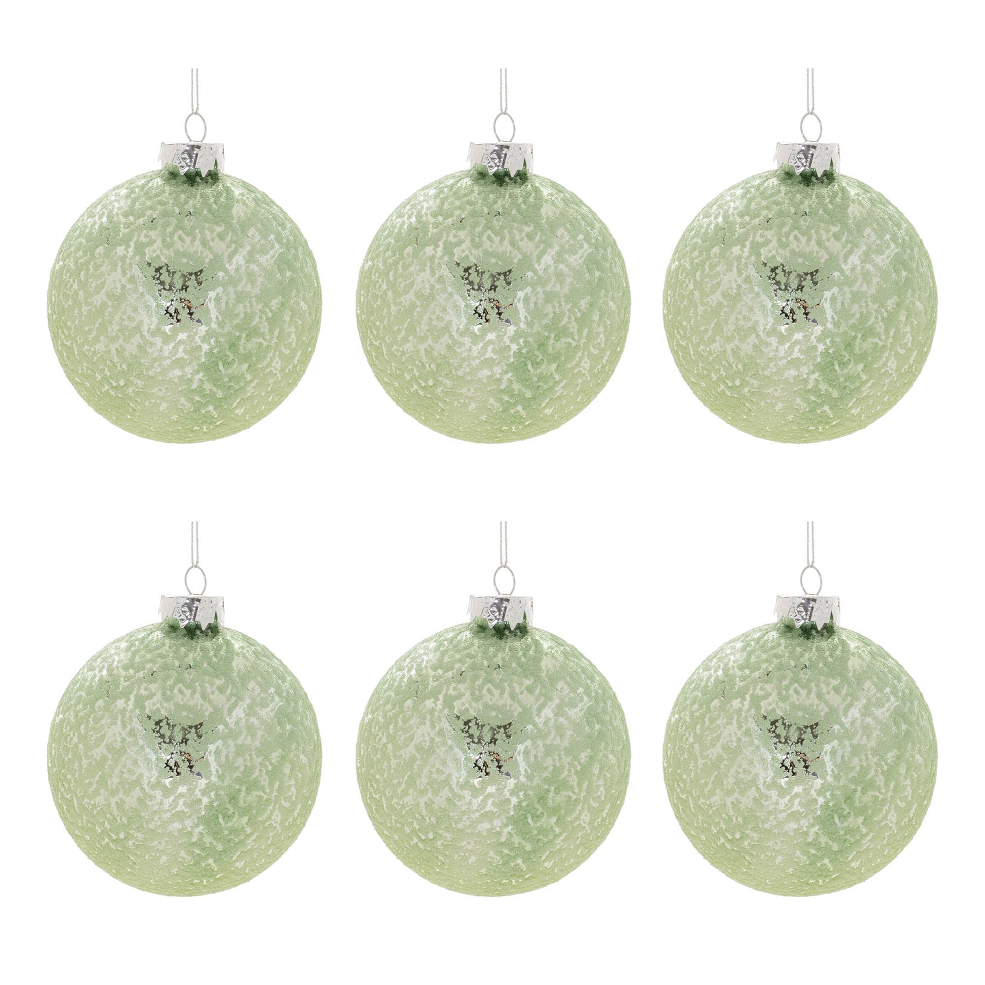 Beaded Glass Ball Ornament (Set of 6)