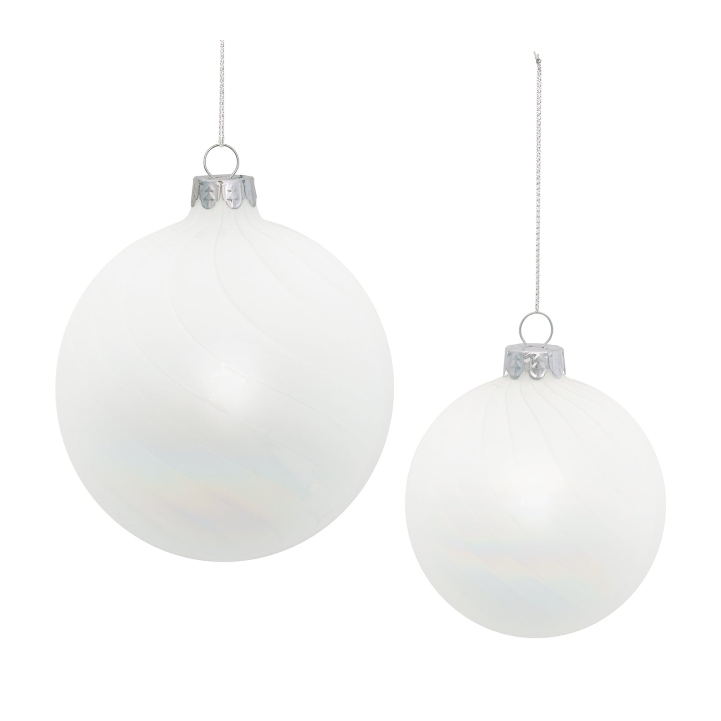 Iridescent Glass Ball Ornament (Set of 12)