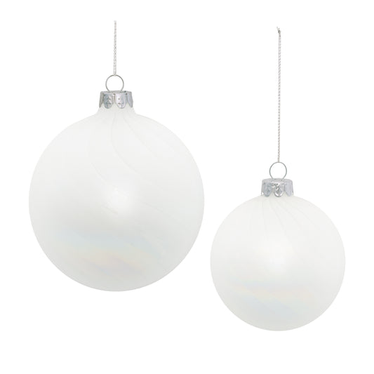 Iridescent Glass Ball Ornament (Set of 12)
