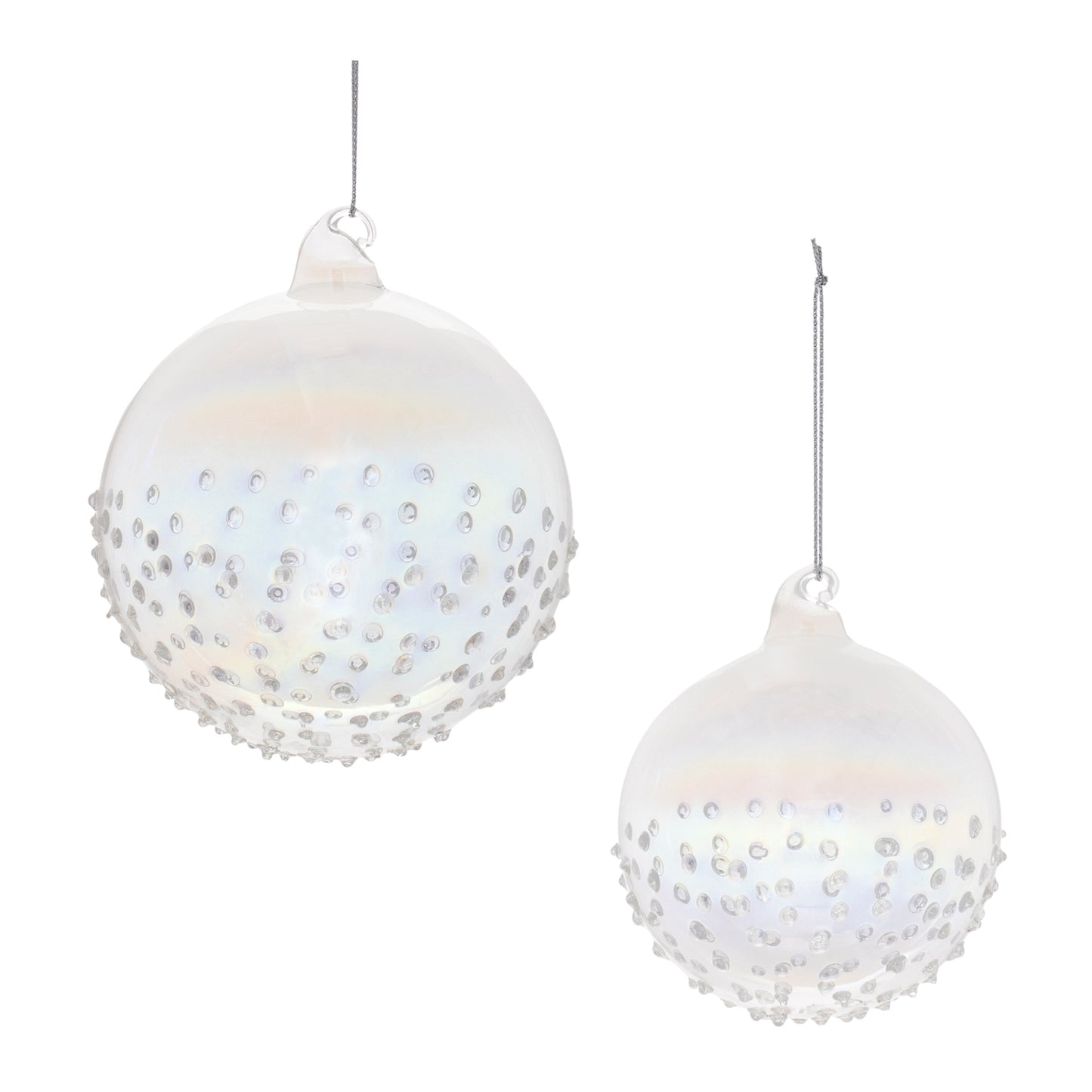Iridescent Glass Ball Ornament (Set of 12)