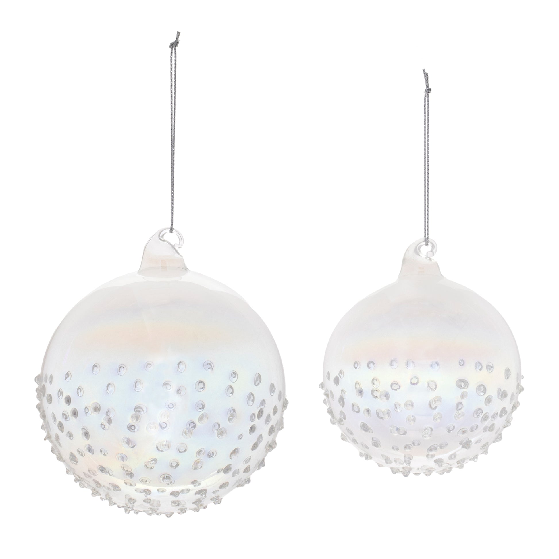 Iridescent Glass Ball Ornament (Set of 12)