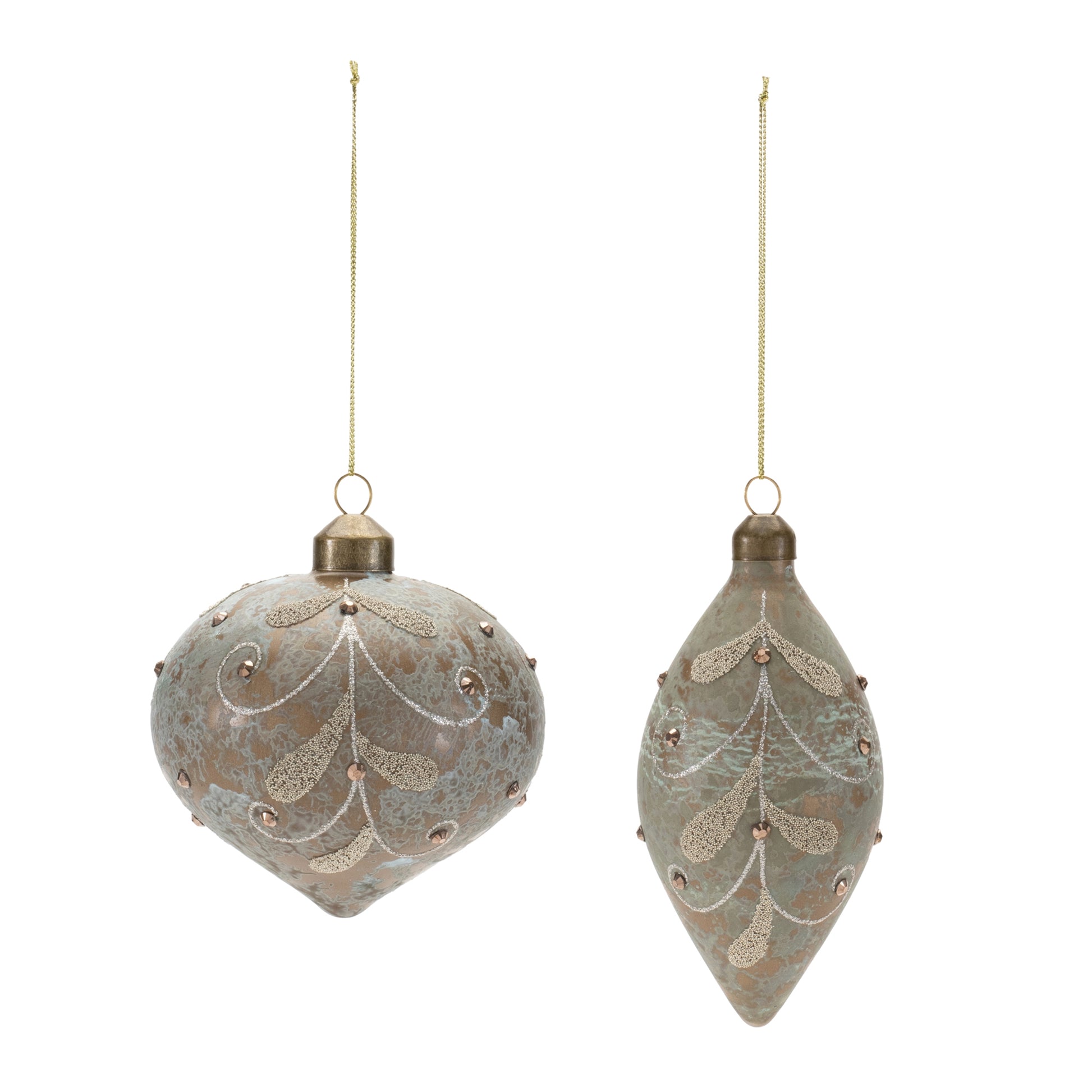 Beaded Glass Ornament (Set of 12)