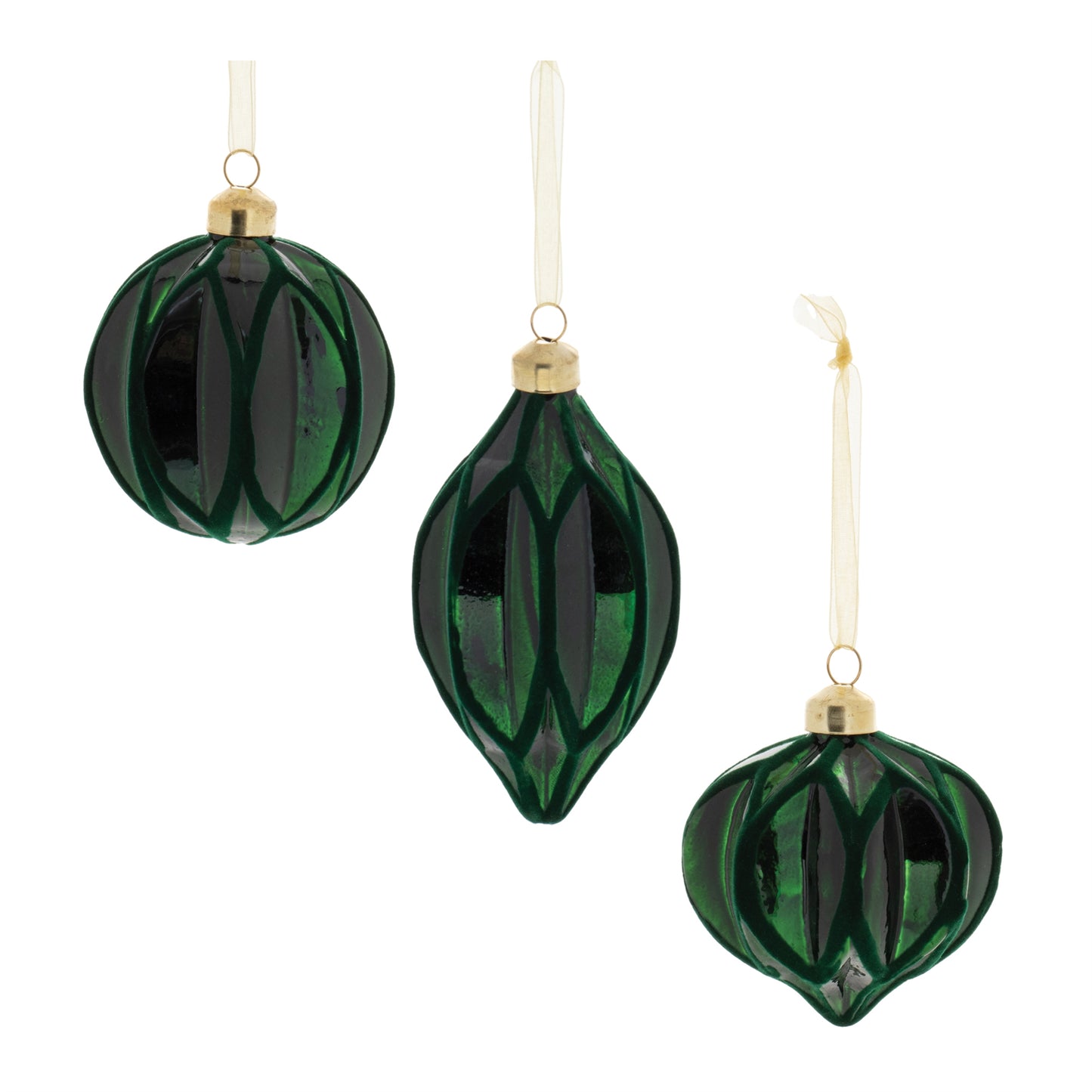 Velvet Glass Ornament (Set of 12)