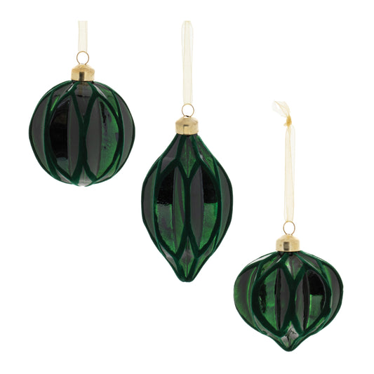 Velvet Glass Ornament (Set of 12)