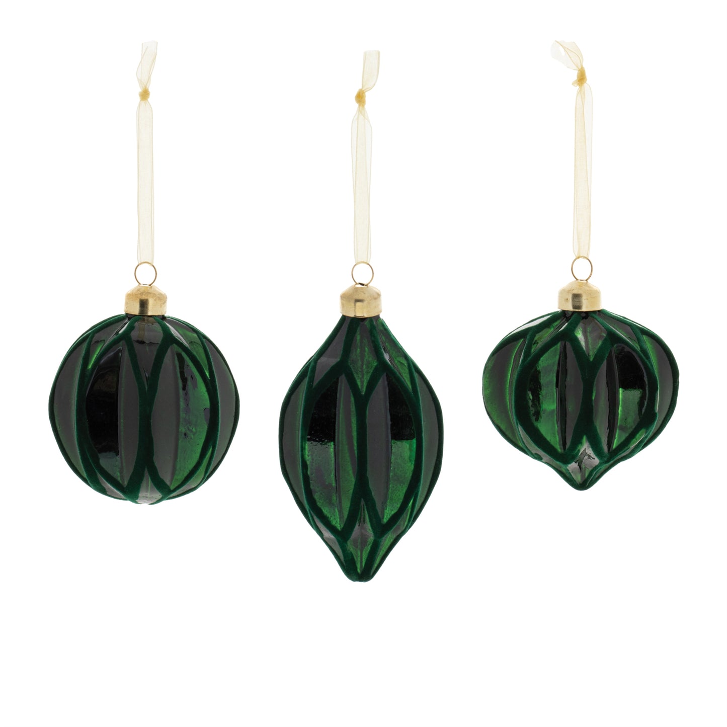 Velvet Glass Ornament (Set of 12)