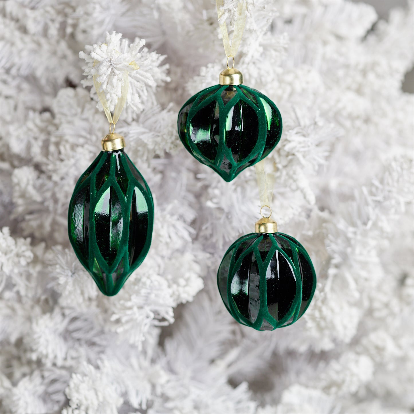 Velvet Glass Ornament (Set of 12)