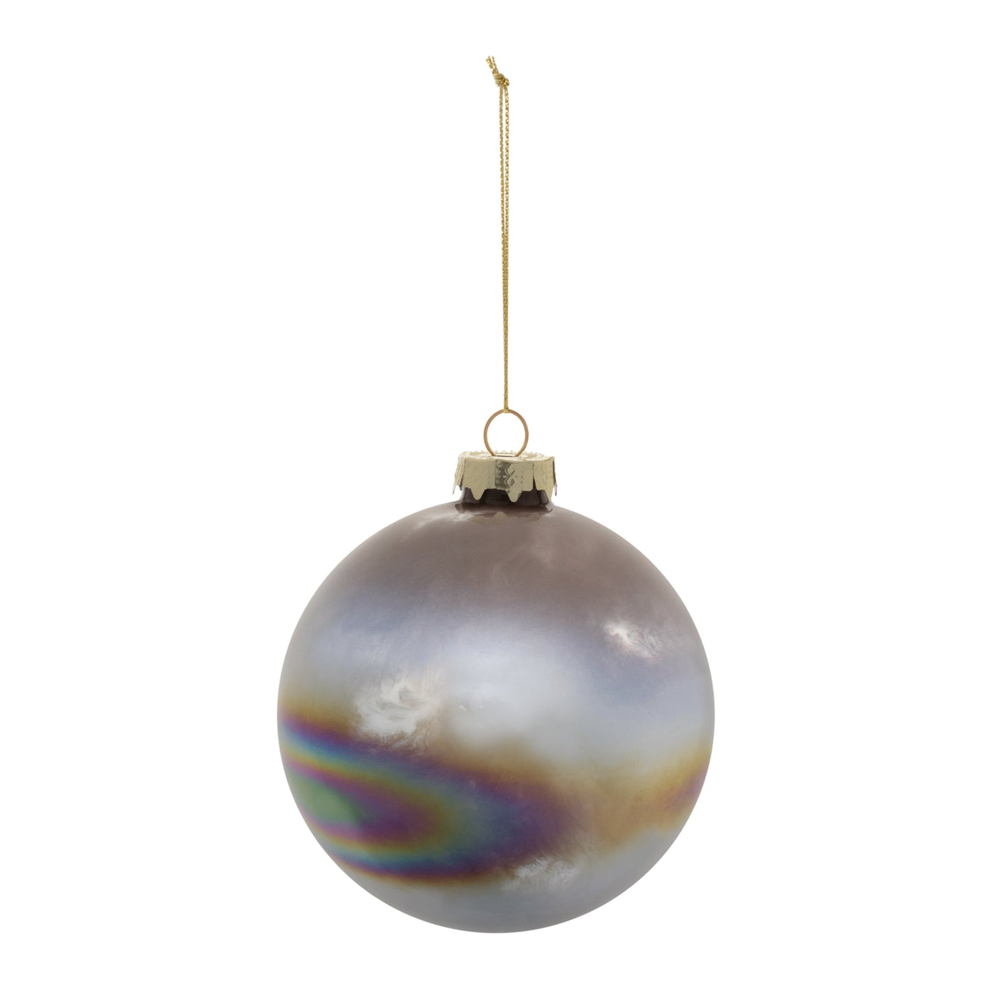 Iridescent Glass Ball Ornament (Set of 12)