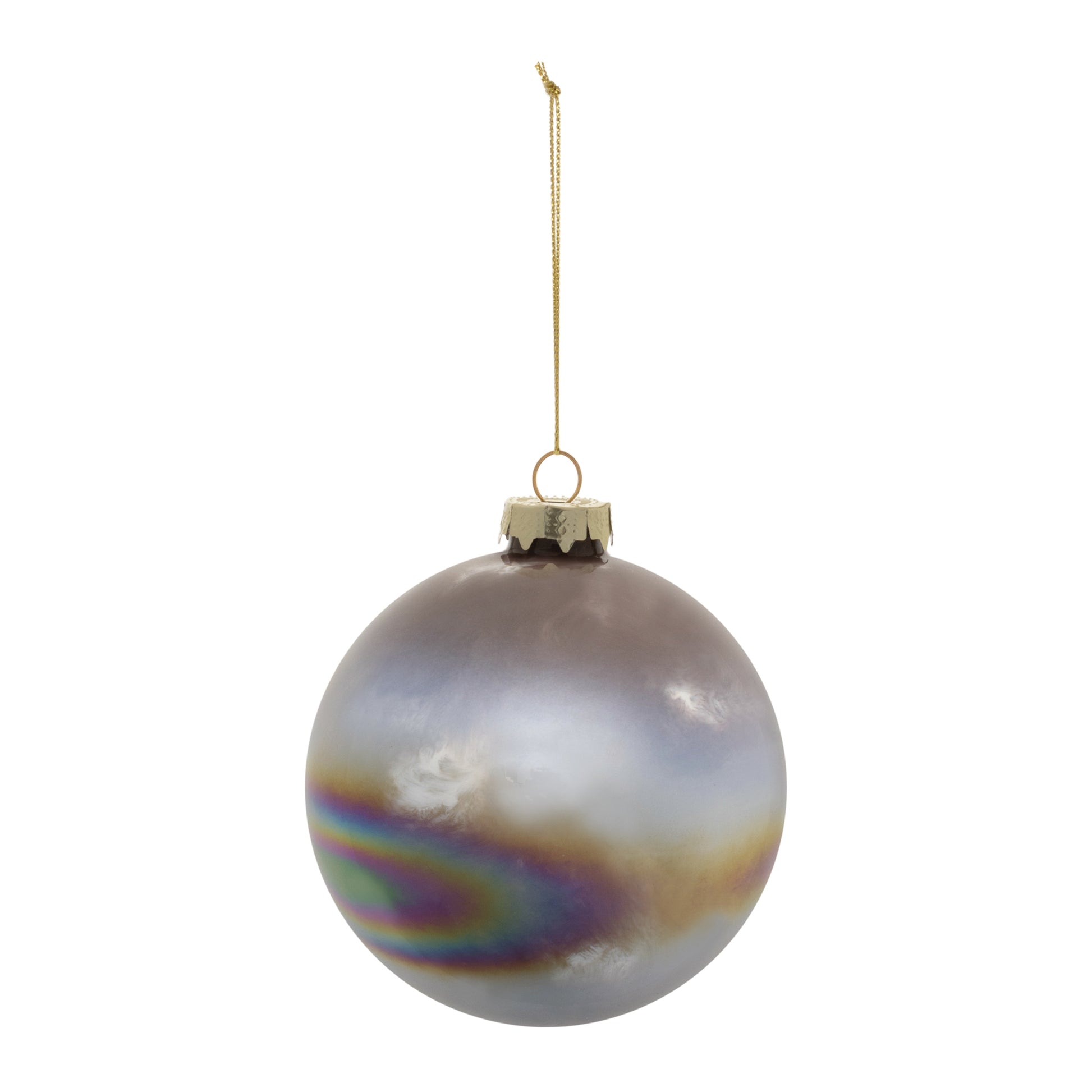 Iridescent Glass Ball Ornament (Set of 12)