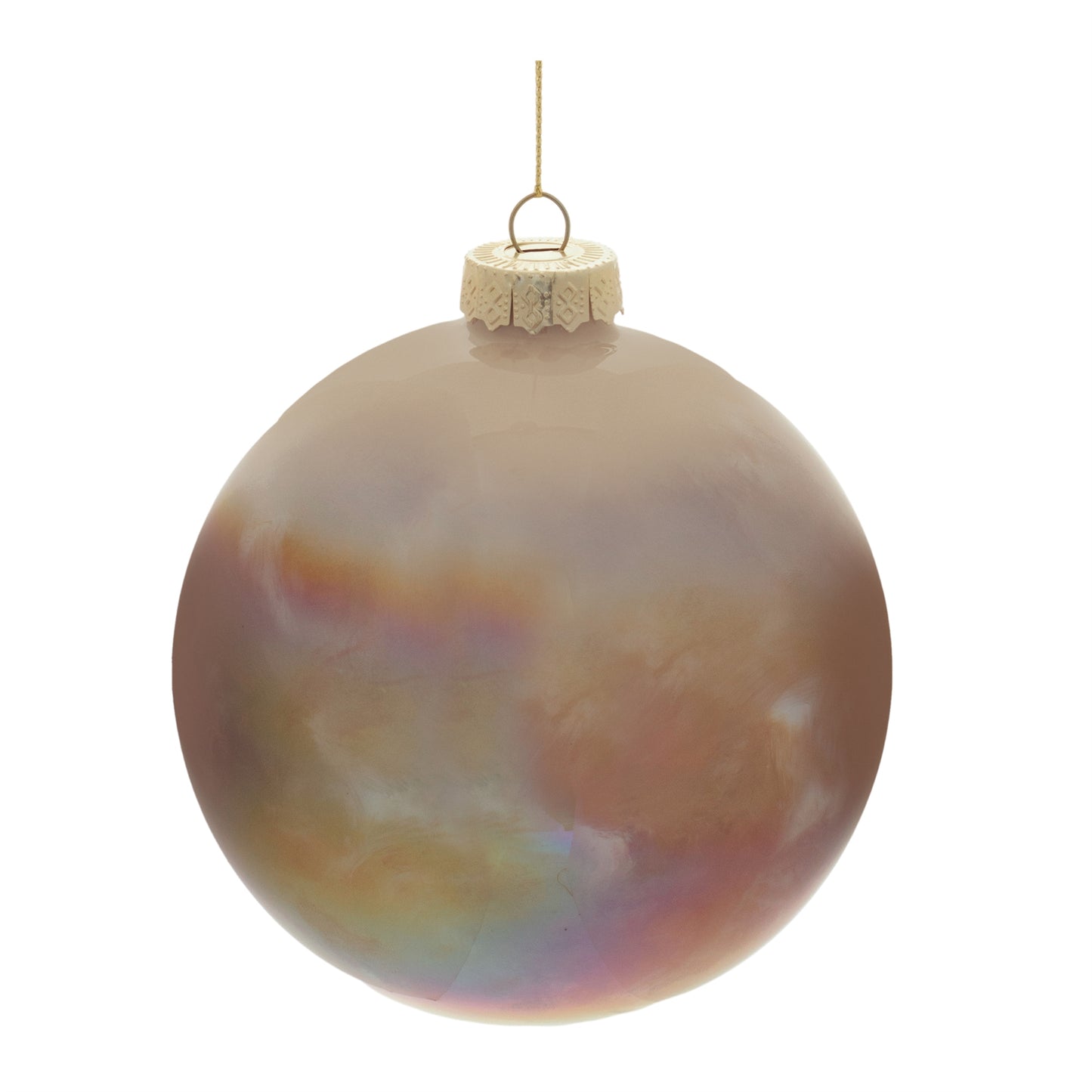 Iridescent Glass Ball Ornament (Set of 4)