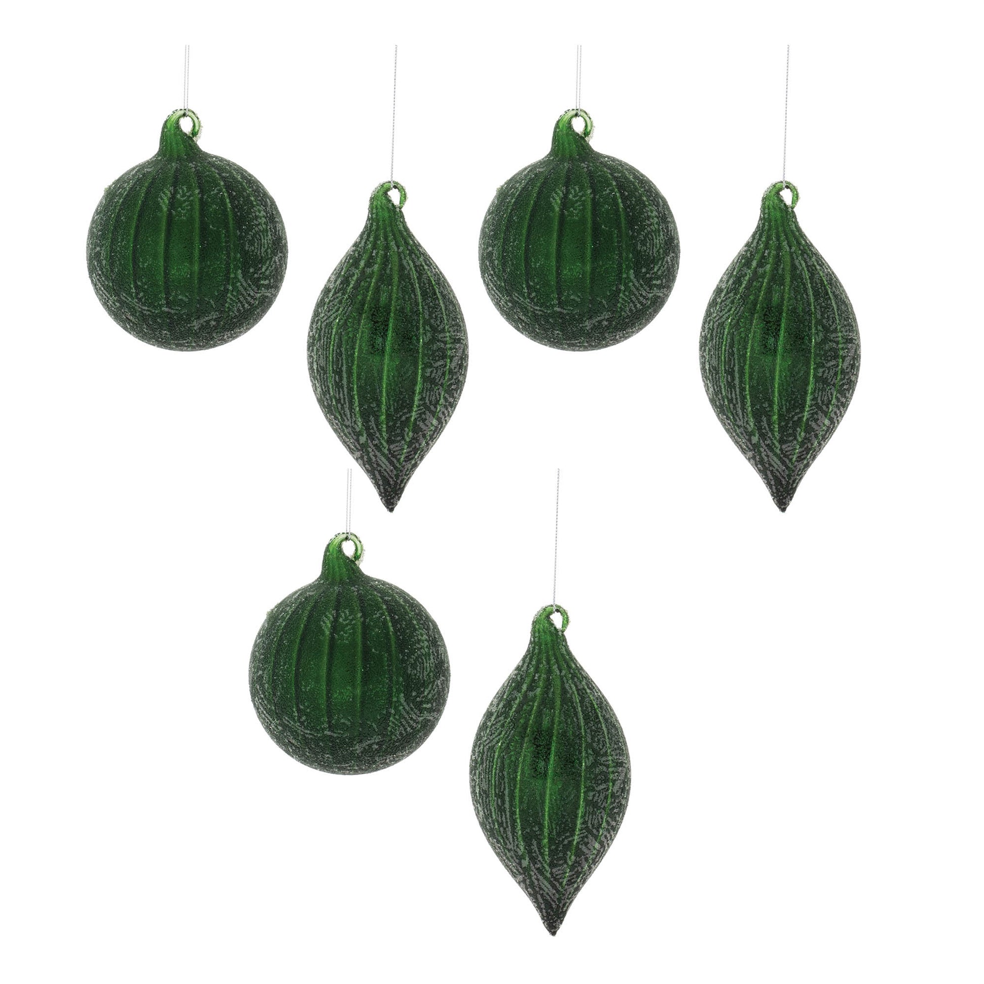 Beaded Glass Ornament (Set of 6)