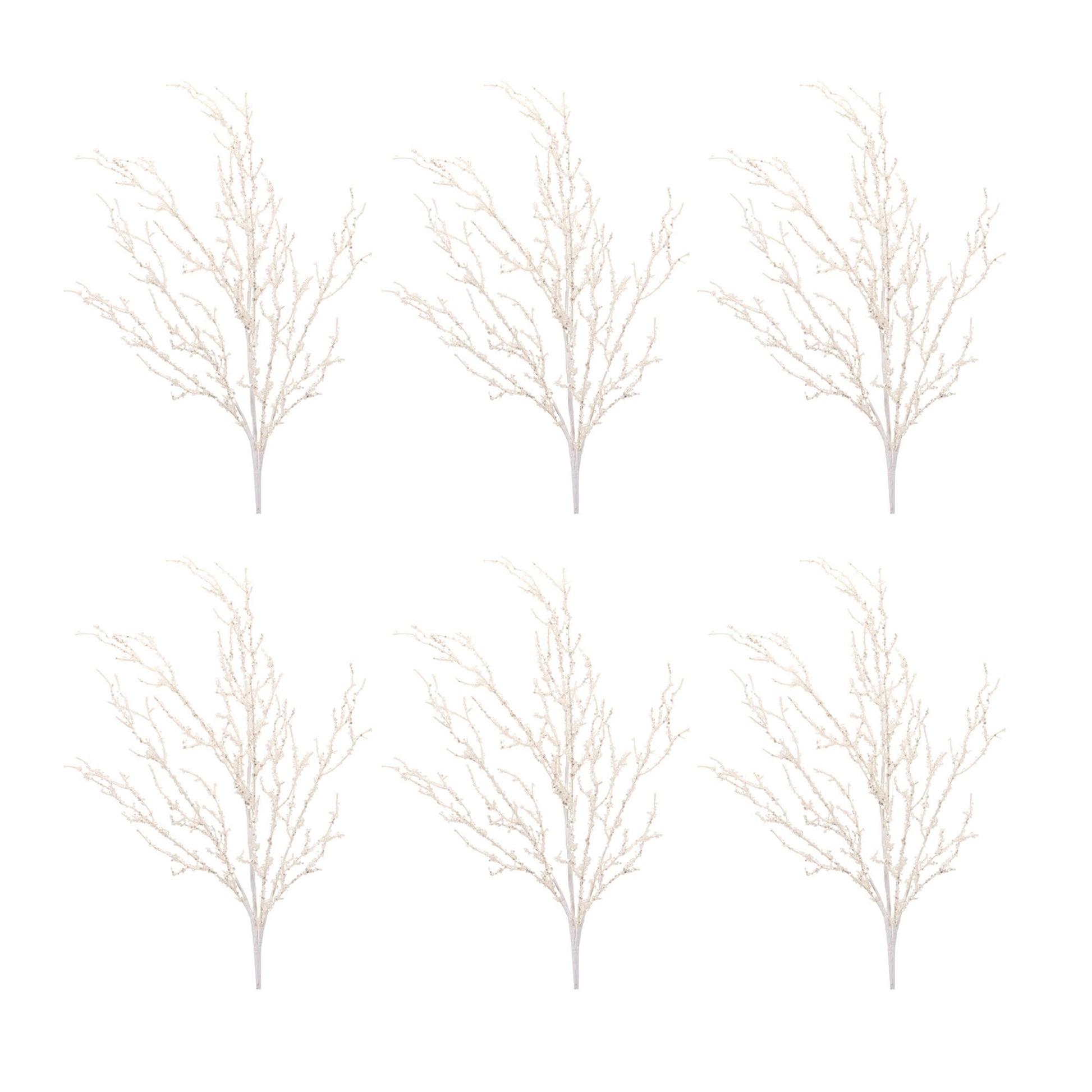 Glittered Twig Branch (Set of 6)