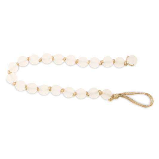 Frosted Glass Bead Garland – Set of 2