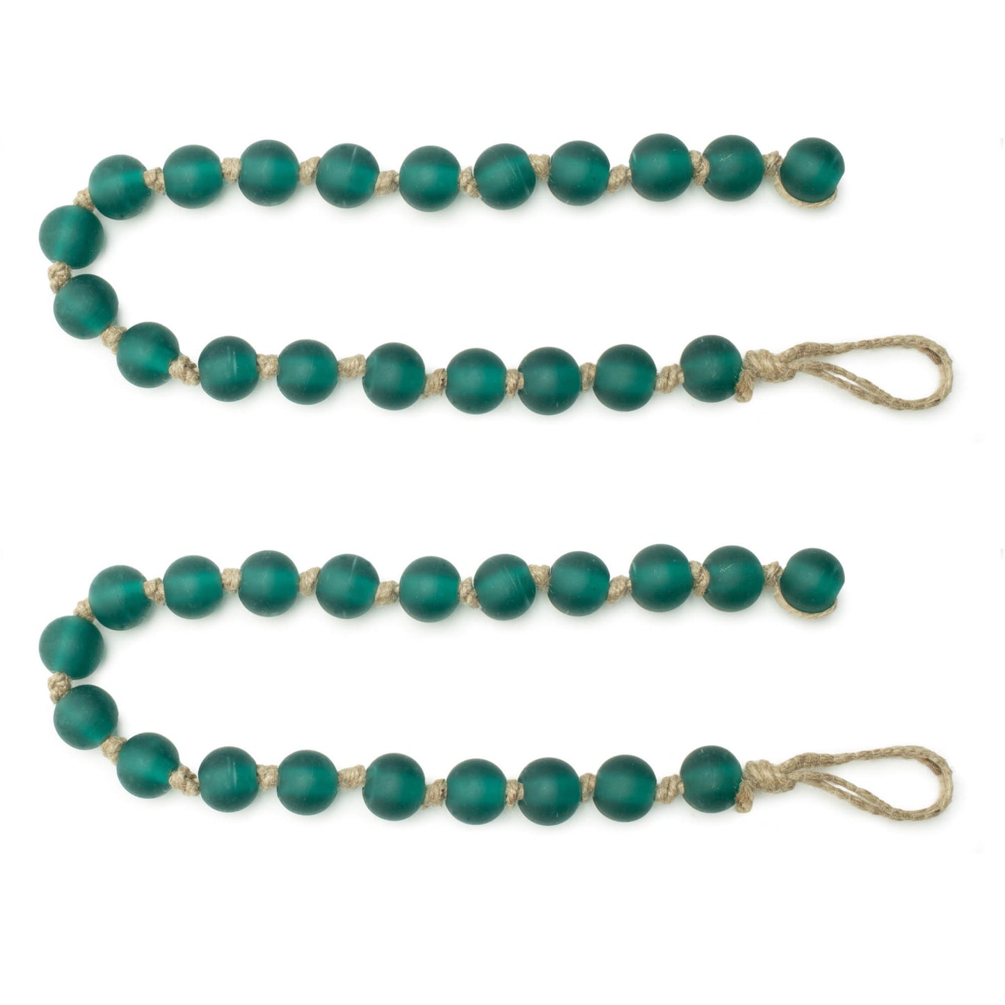 Frosted Glass Bead Garland (Set of 2)