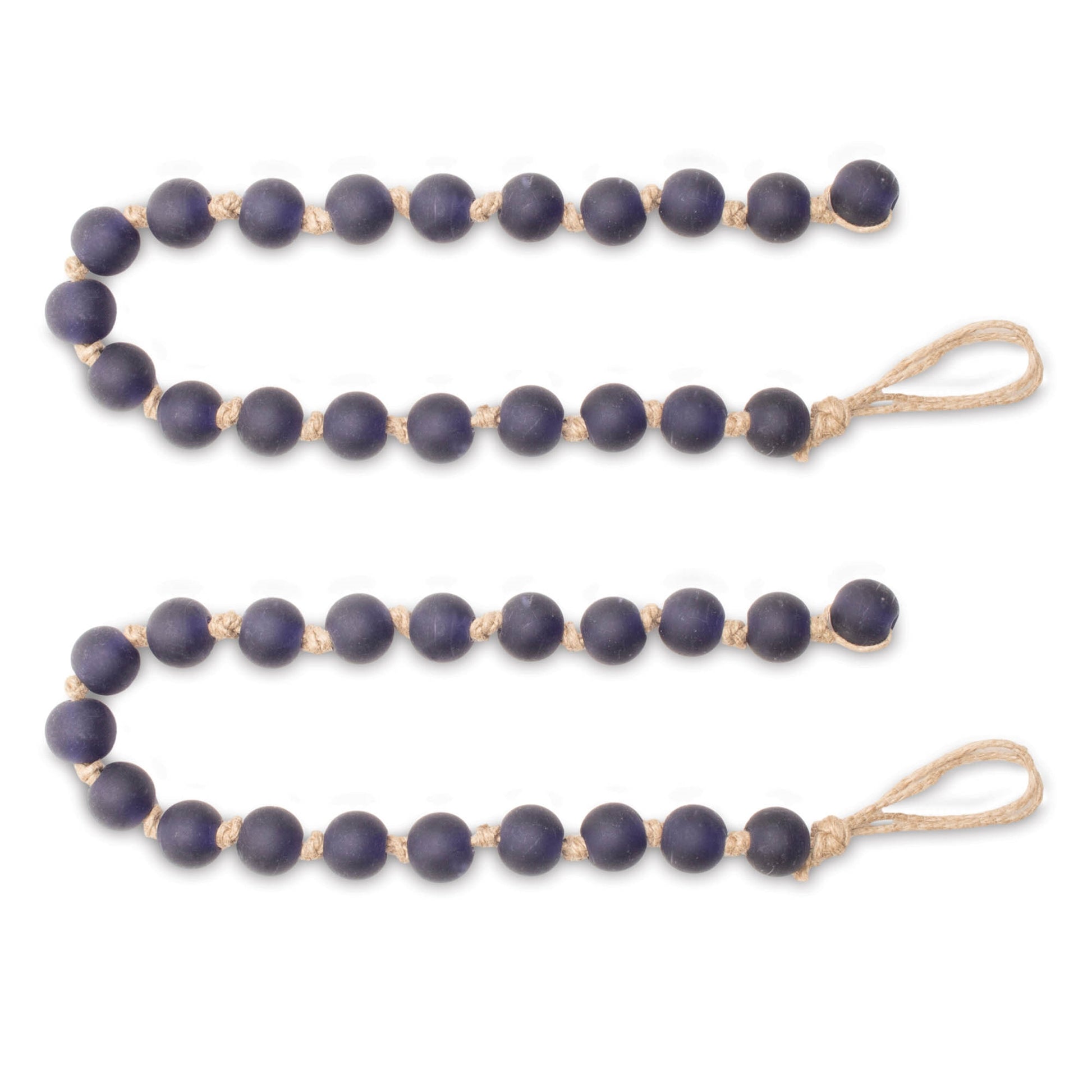 Frosted Glass Bead Garland (Set of 2)