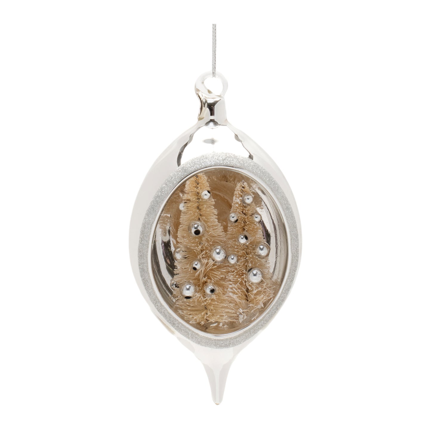 Elegant Open Ornament w/Trees (Set of 12)