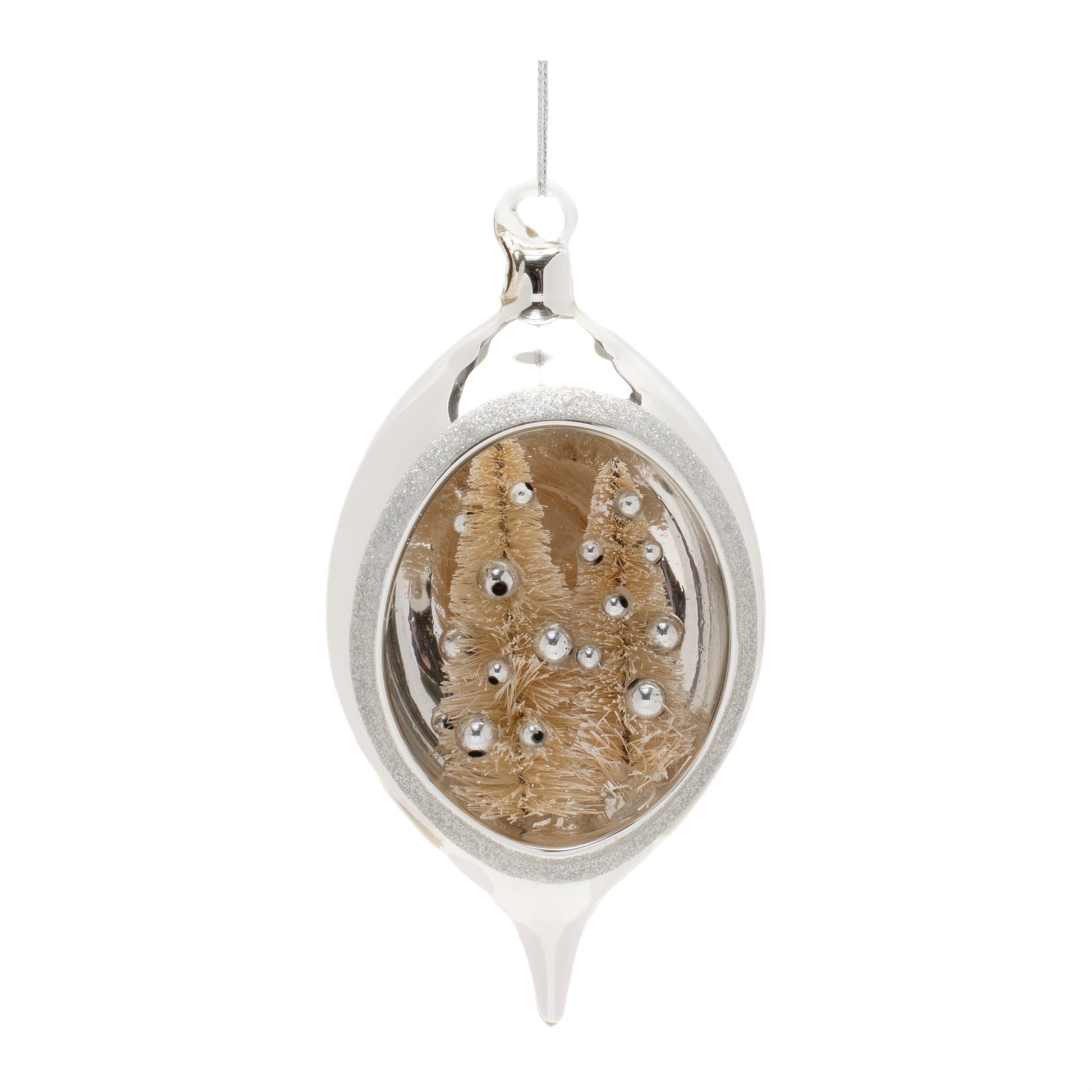 Elegant Open Ornament w/Trees (Set of 12)