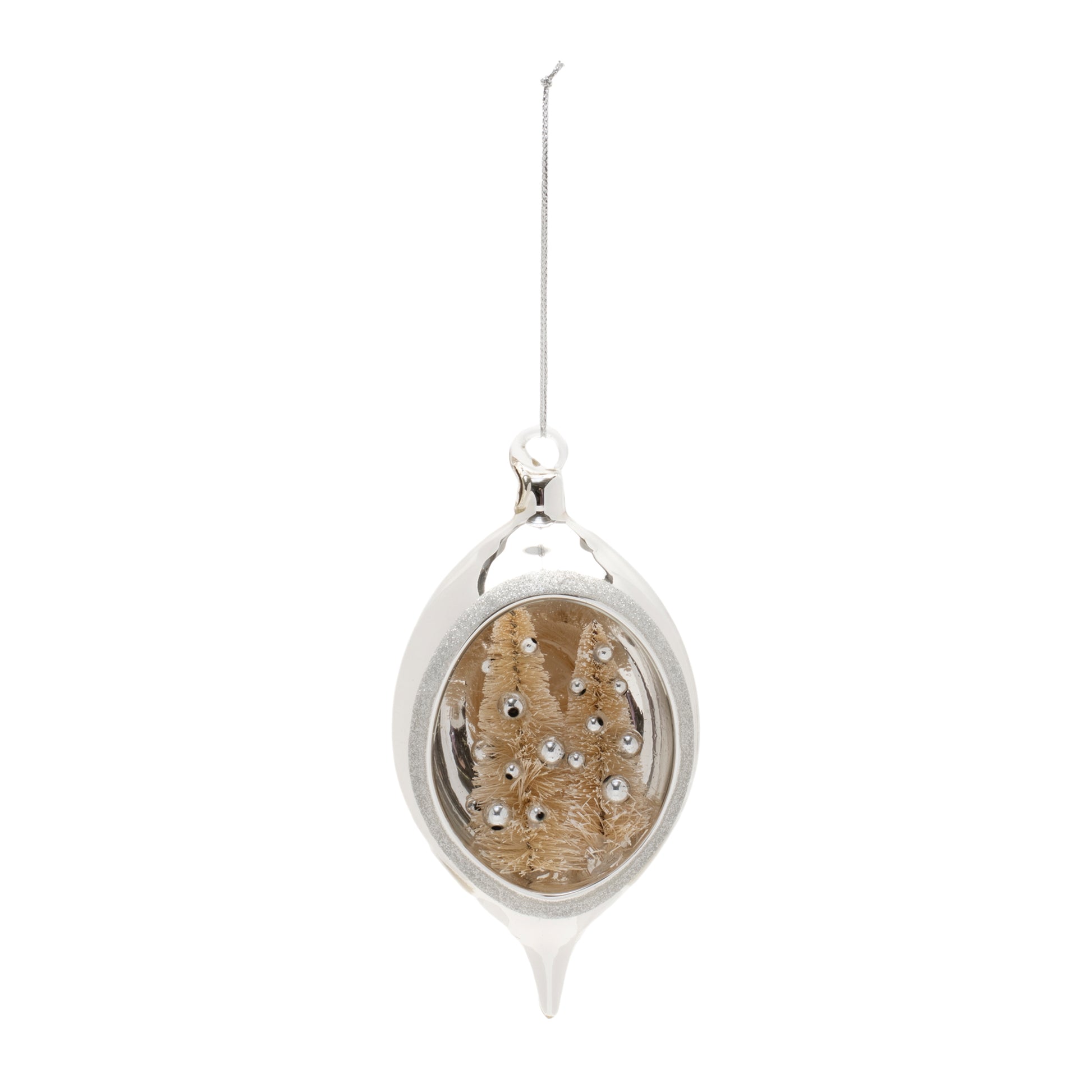 Elegant Open Ornament w/Trees (Set of 12)
