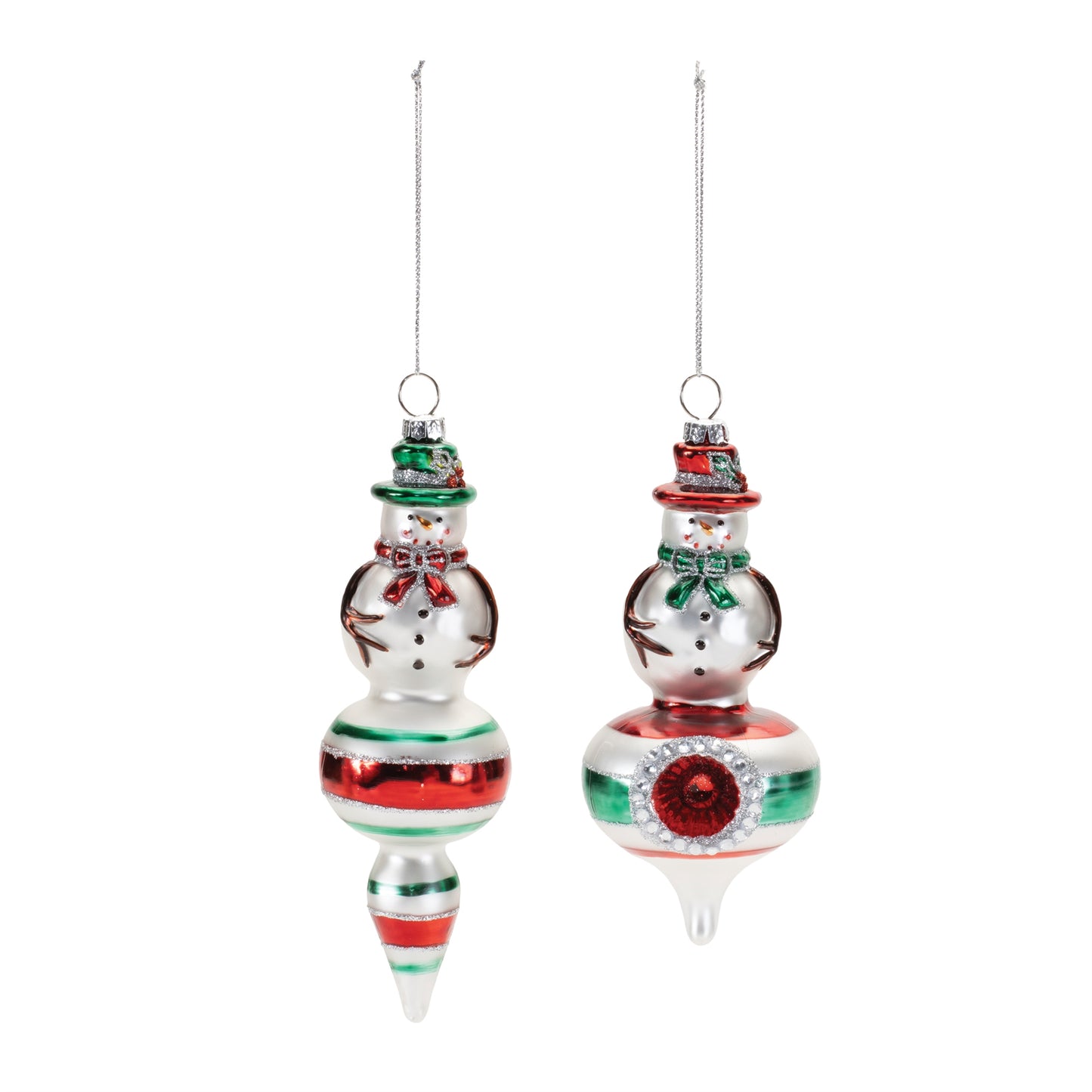 Snowman Drop Ornament (Set of 12)