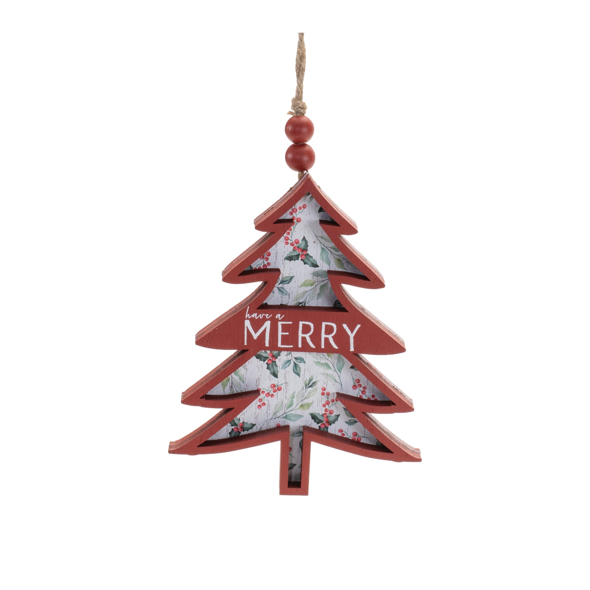 Rustic Tree Ornament (Set of 12)