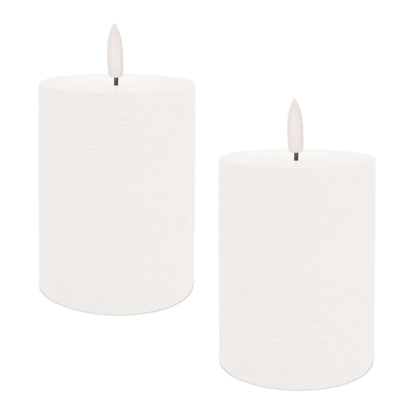 FIA Wick White Pillar Candle (Set of 2)