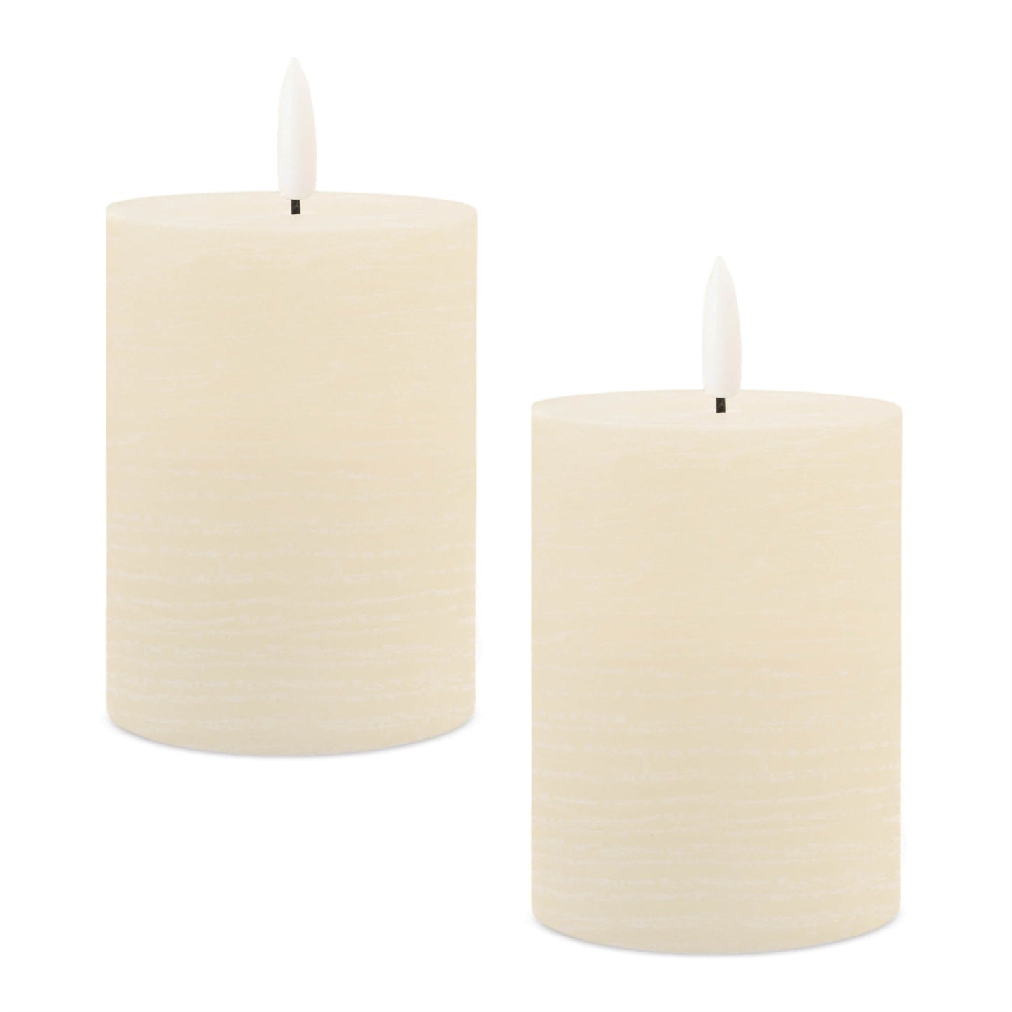 FIA Wick Ivory Pillar Candle (Set of 2)