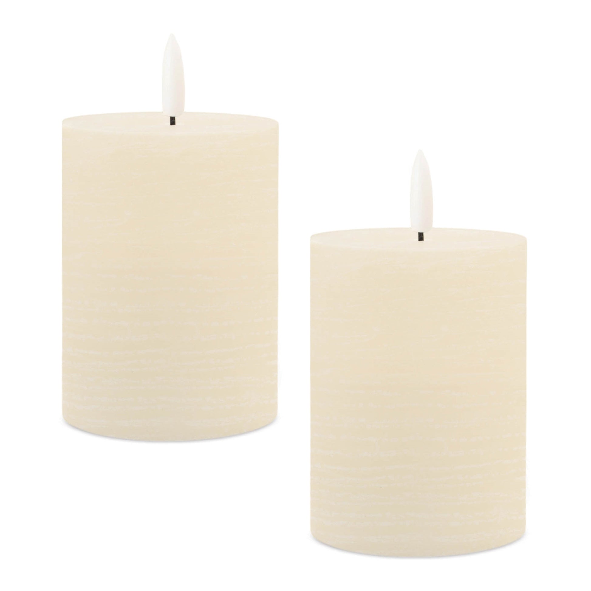 FIA Wick Ivory Pillar Candle (Set of 2)