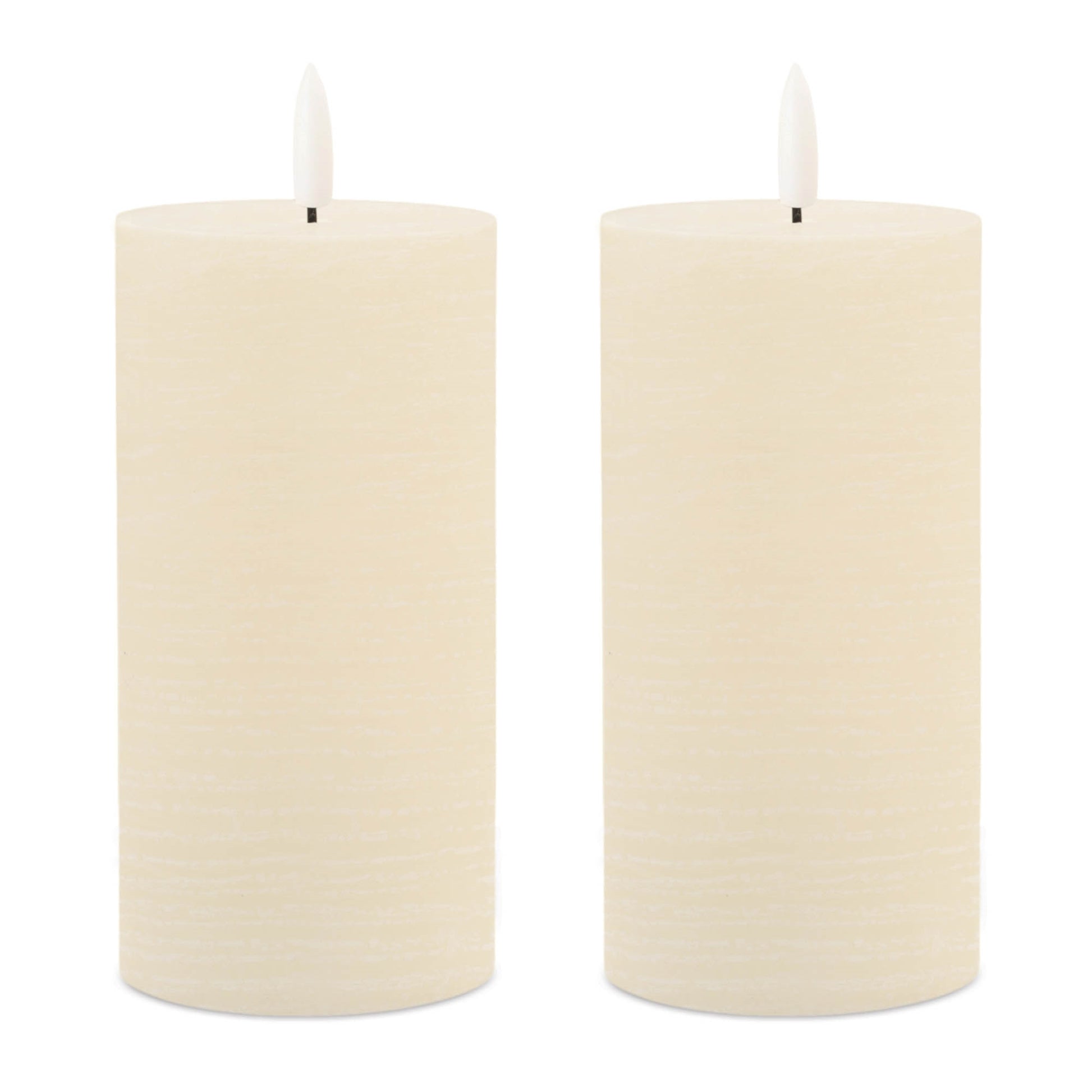 FIA Wick Ivory Pillar Candle (Set of 2)