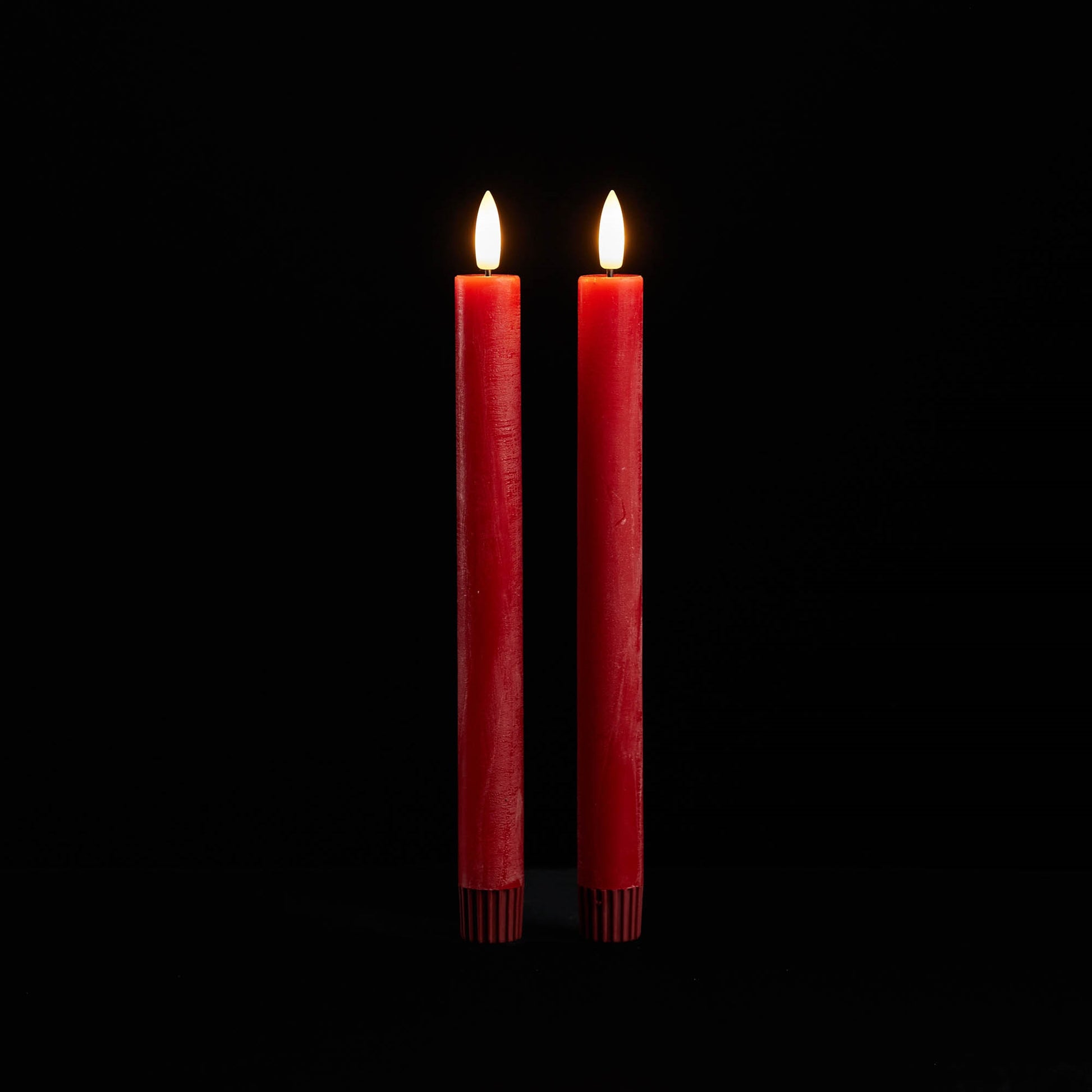 FIA Wick Red Taper Candle (Set of 2)