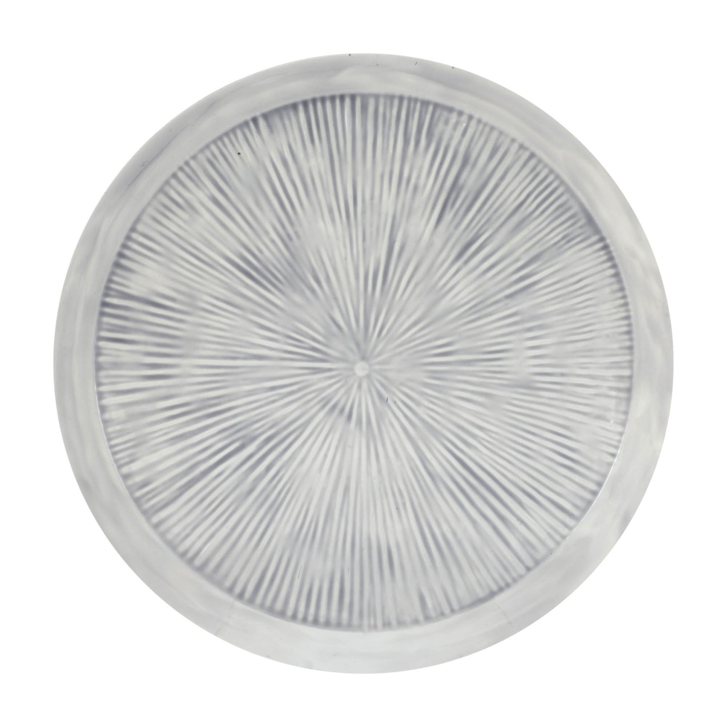 Round Etched Metal Tray 13.5"D