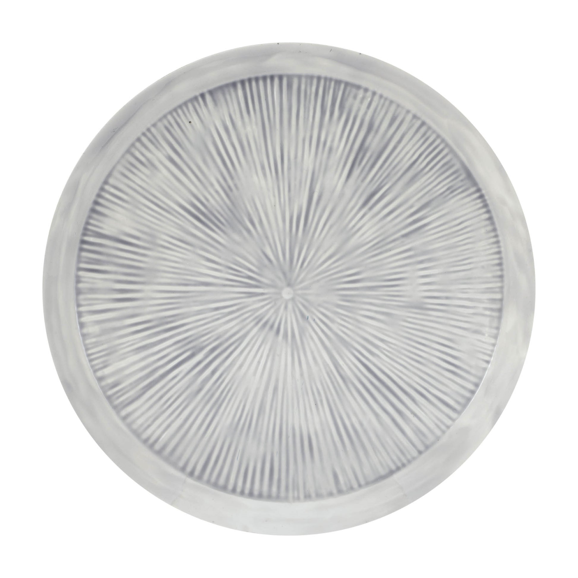 Round Etched Metal Tray 13.5"D