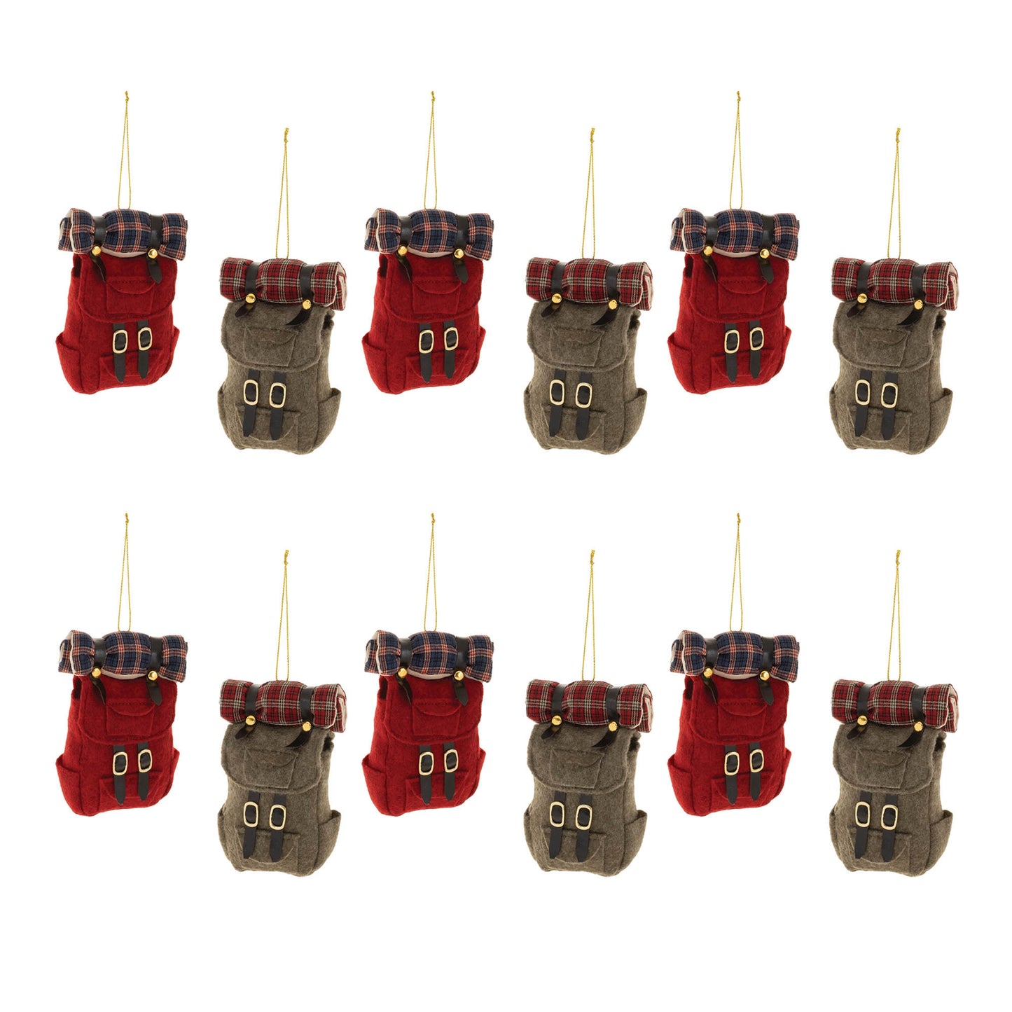 Hiking Backpack Ornament (Set of 12)