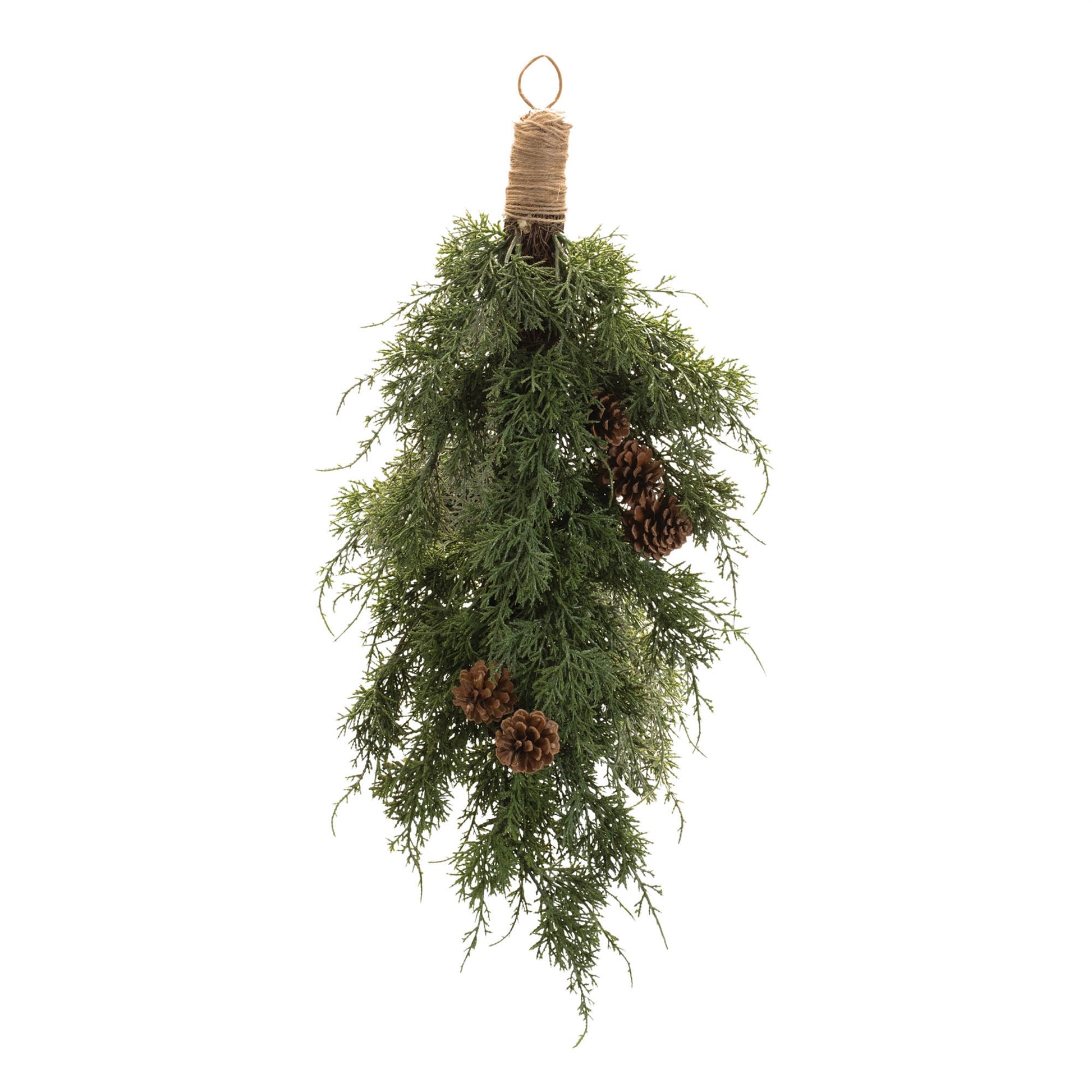 Pine and Pinecones Wall Swag Bundle 28"H