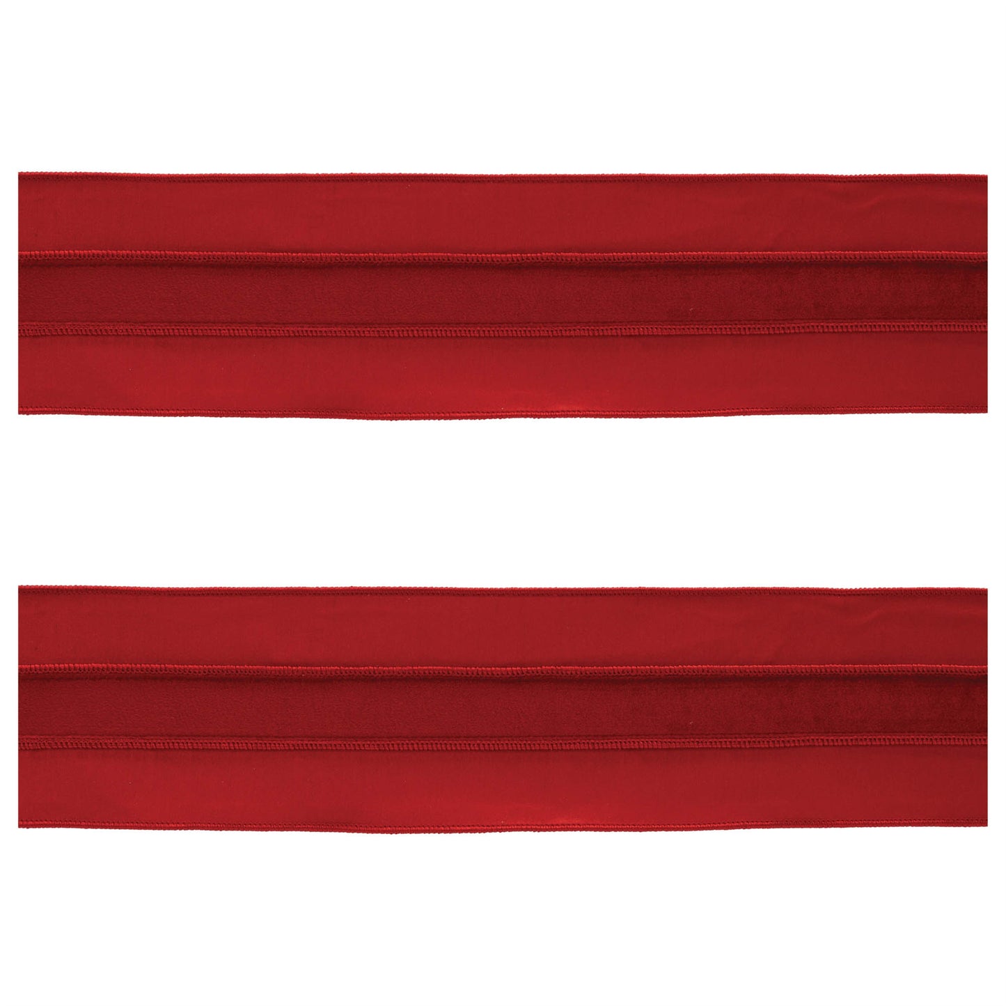 Red Wired Ribbon (Set of 2)