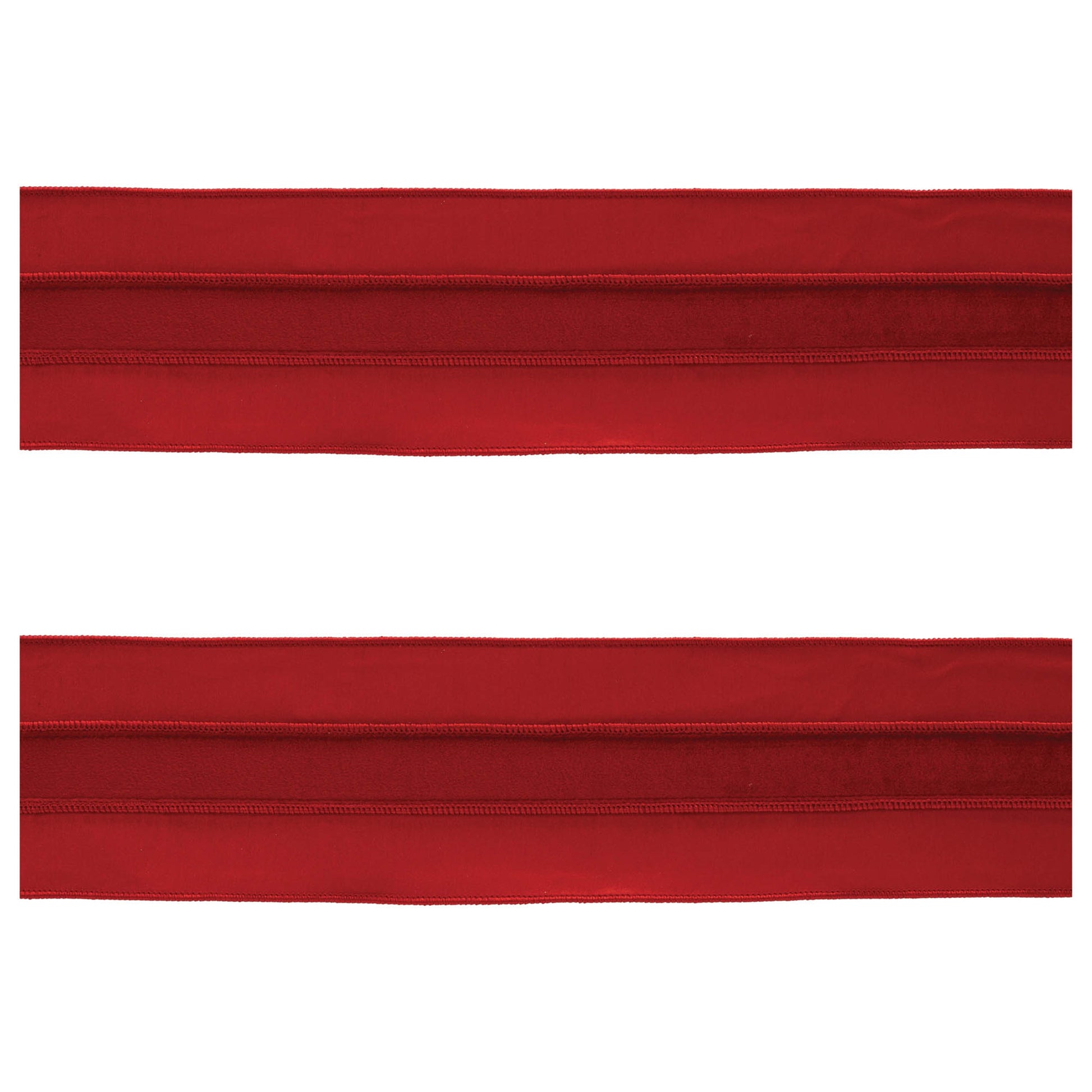 Red Wired Ribbon (Set of 2)
