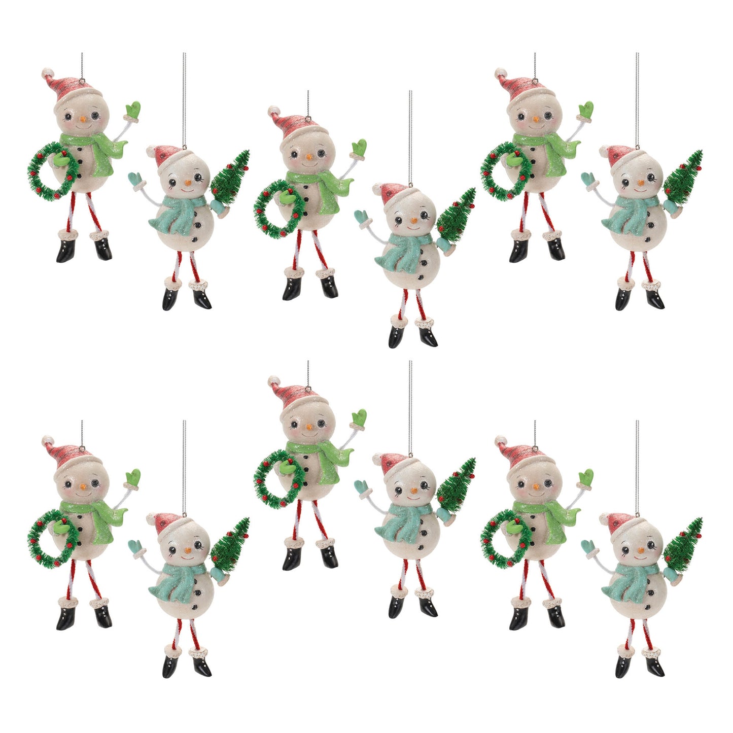 Nostalgic Snowman Ornament (Set of 12)