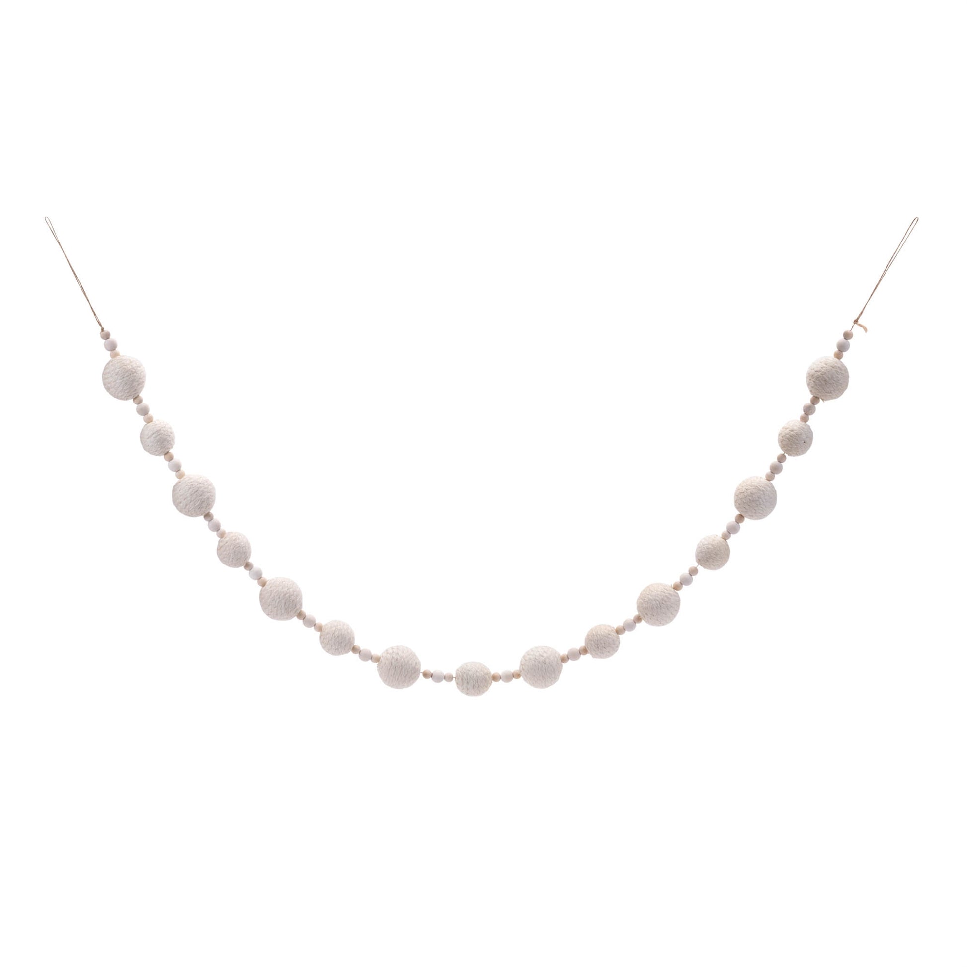 Fabric Ball String Garland (Set of 2)