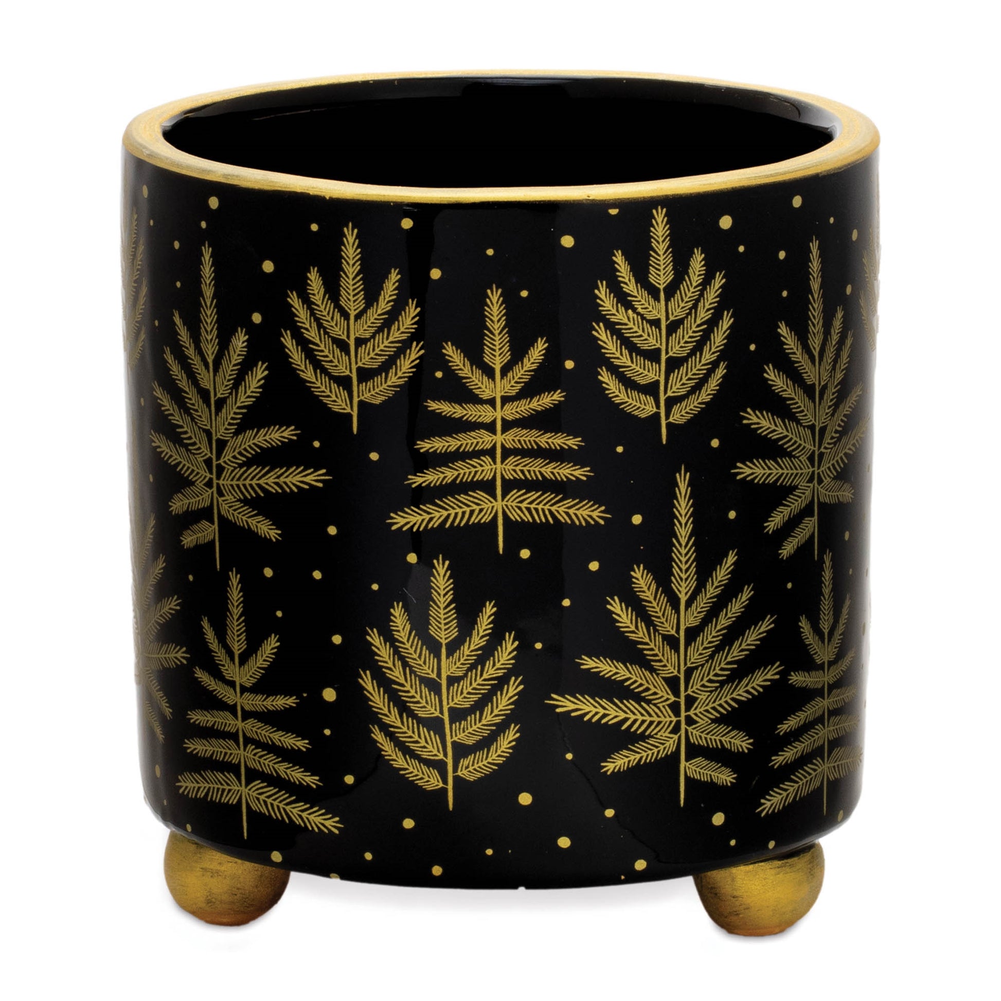 Footed Pine Tree Planter (Set of 2)