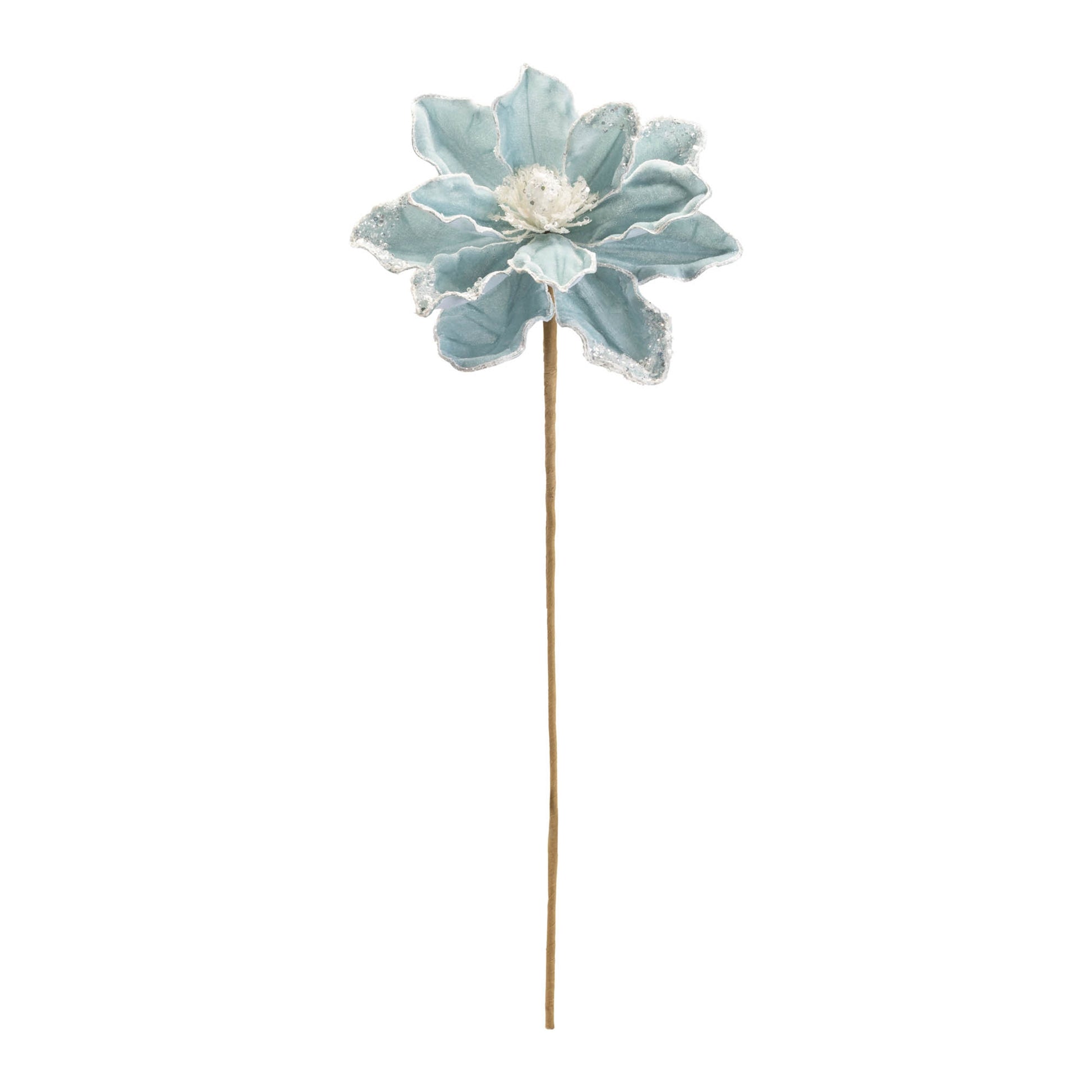Beaded Magnolia Flower Stem (Set of 6)