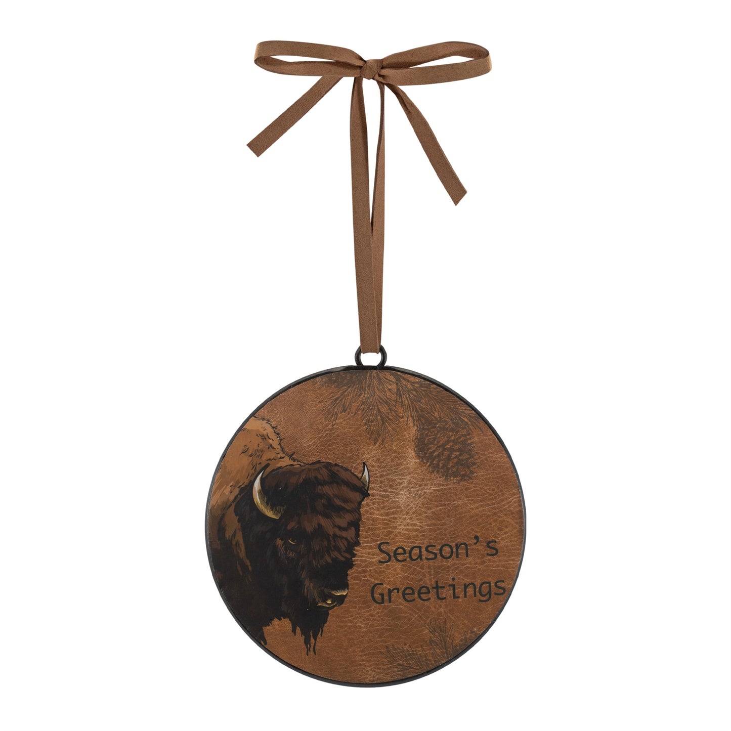 Bison Disc Ornament (Set of 12)